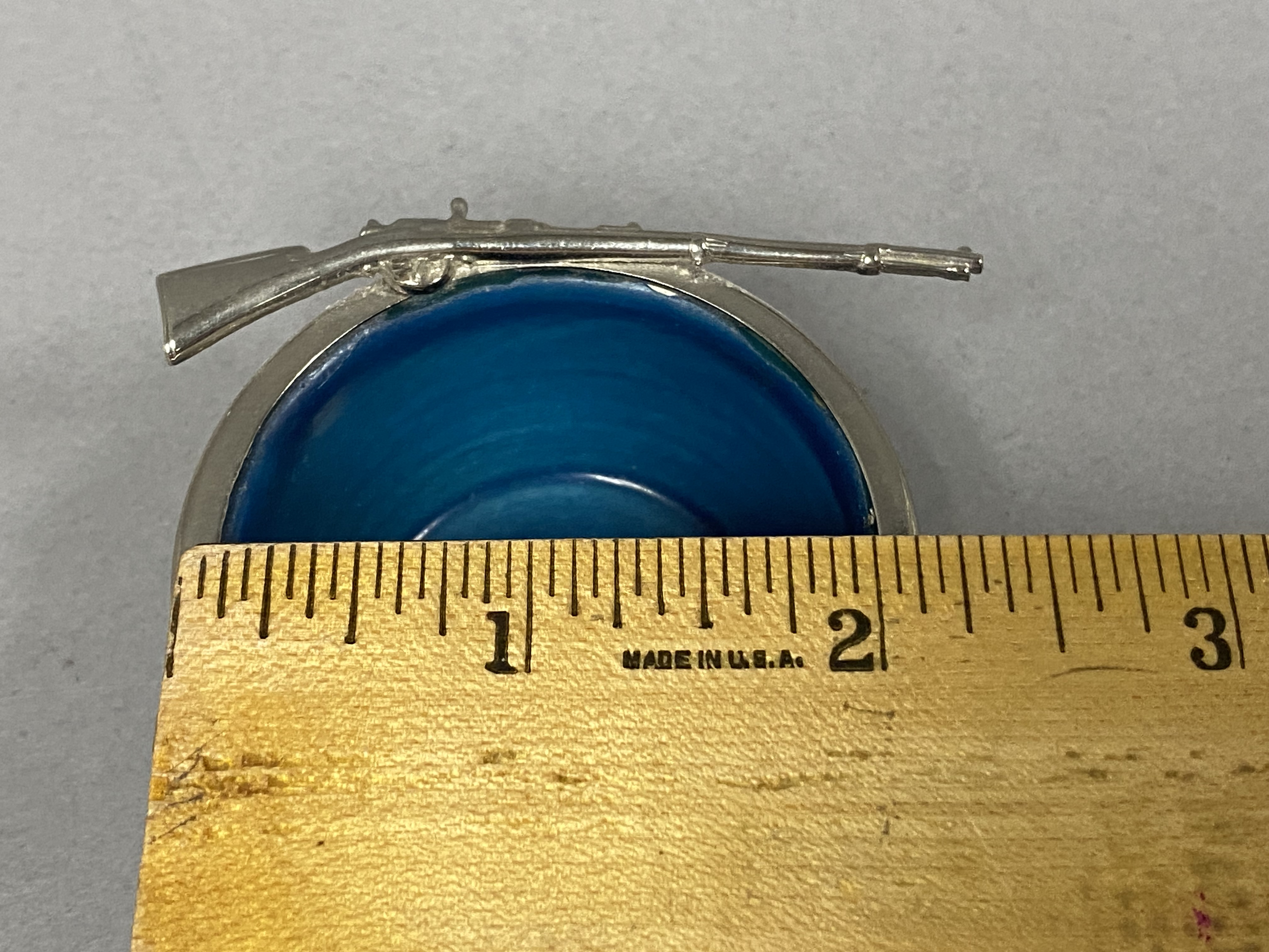 HB Quimper Faience Rifle Salt Cellar