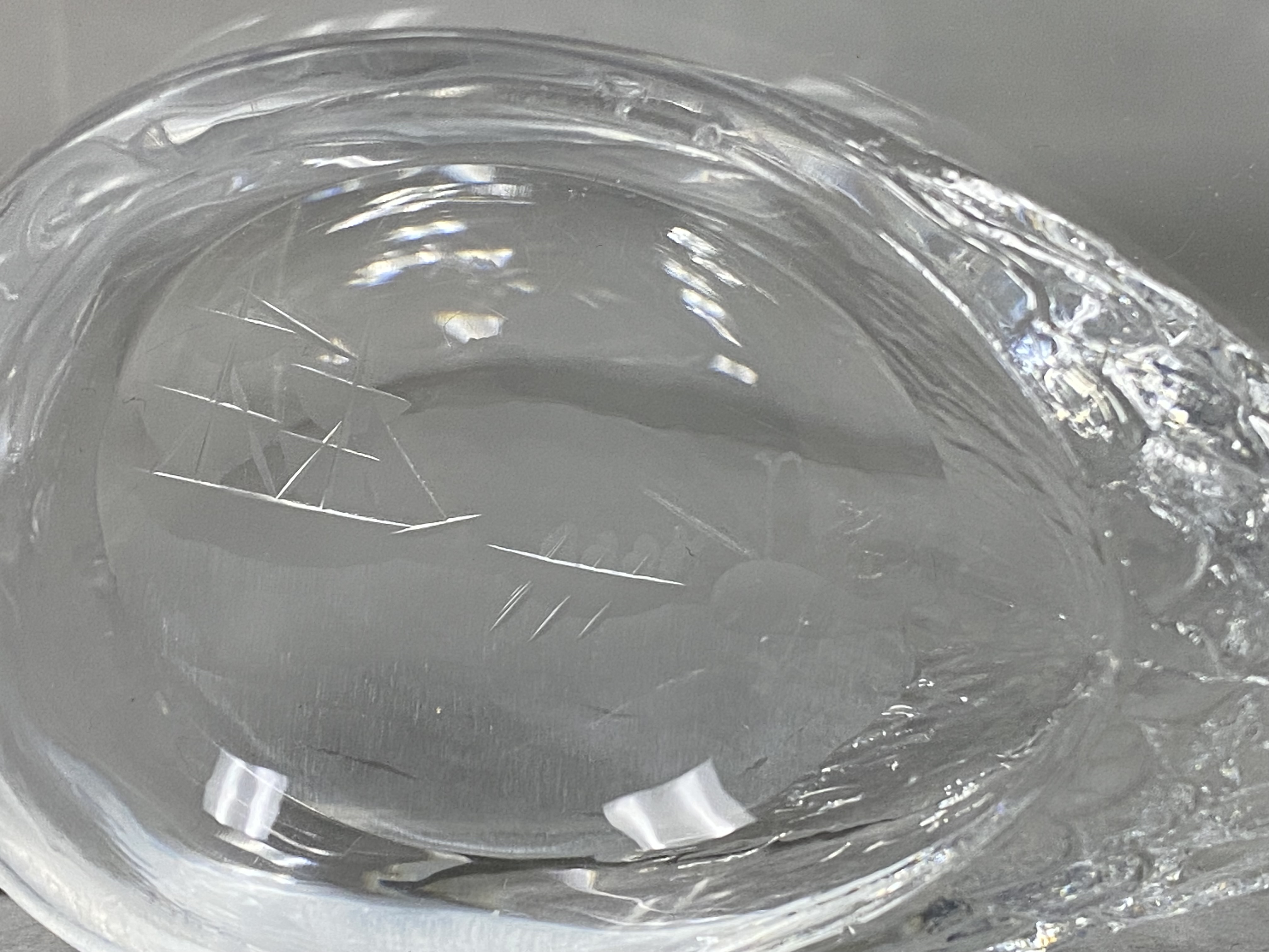 Trio of Clear Decorative Glass