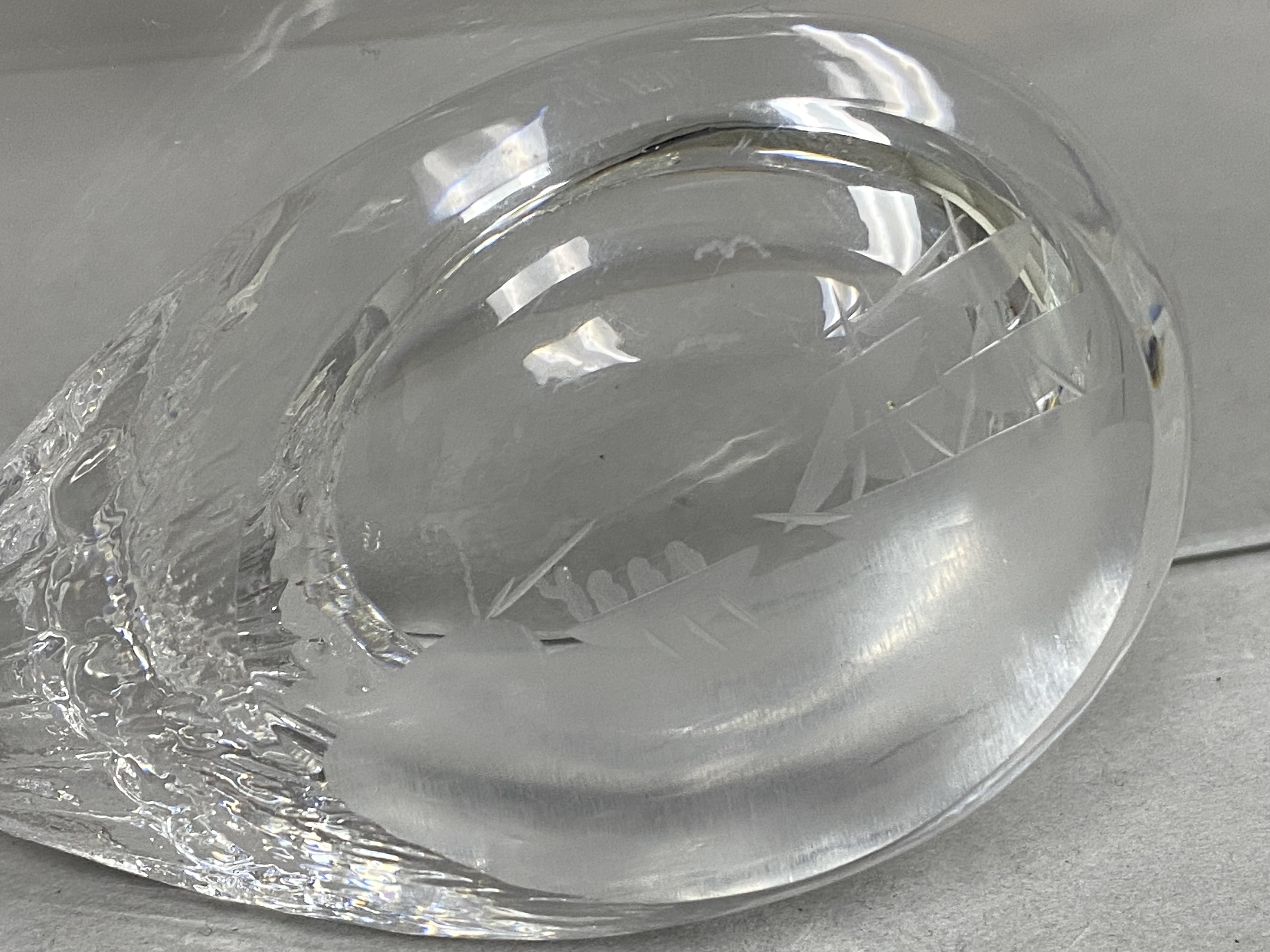 Trio of Clear Decorative Glass