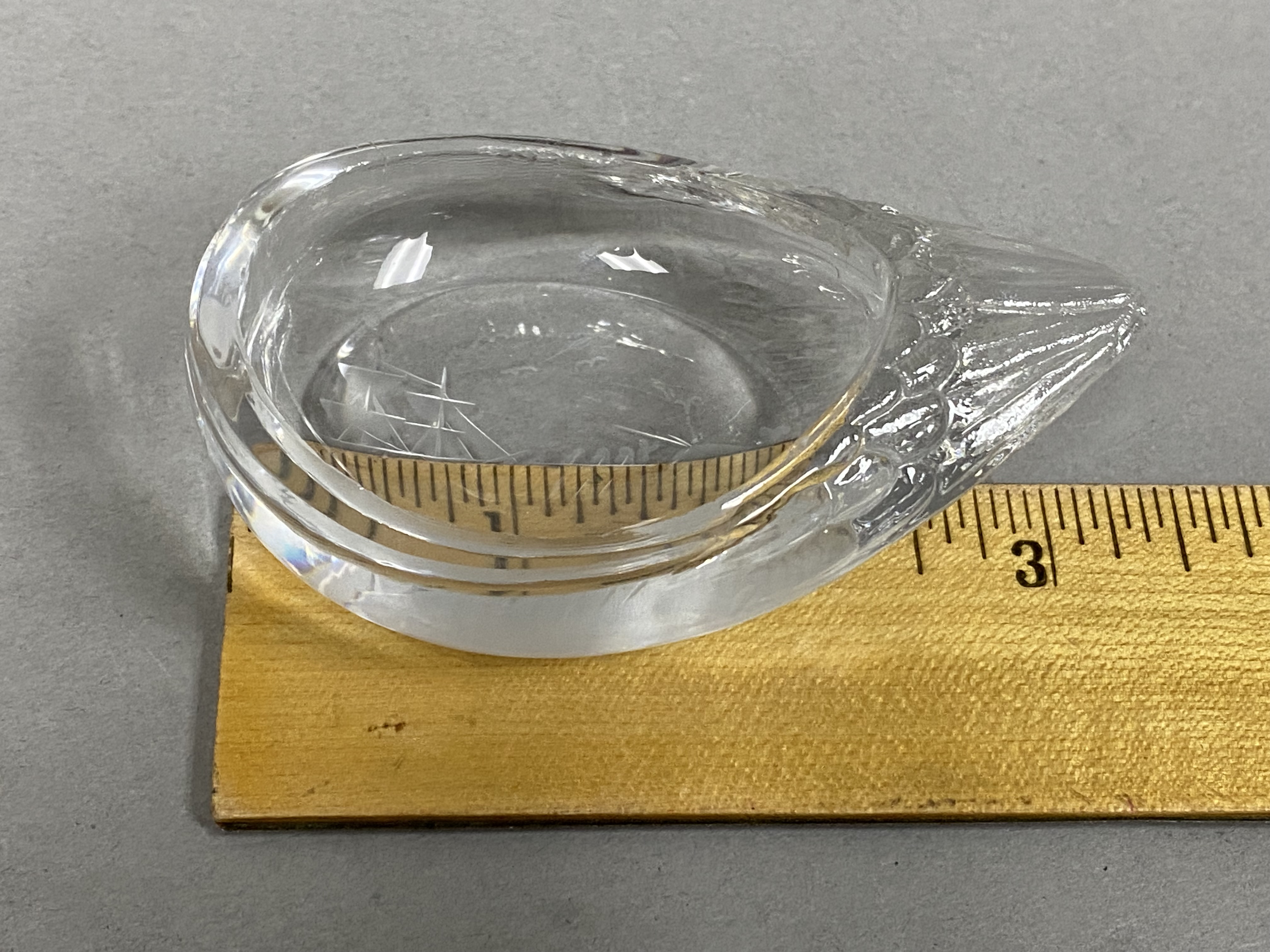Trio of Clear Decorative Glass