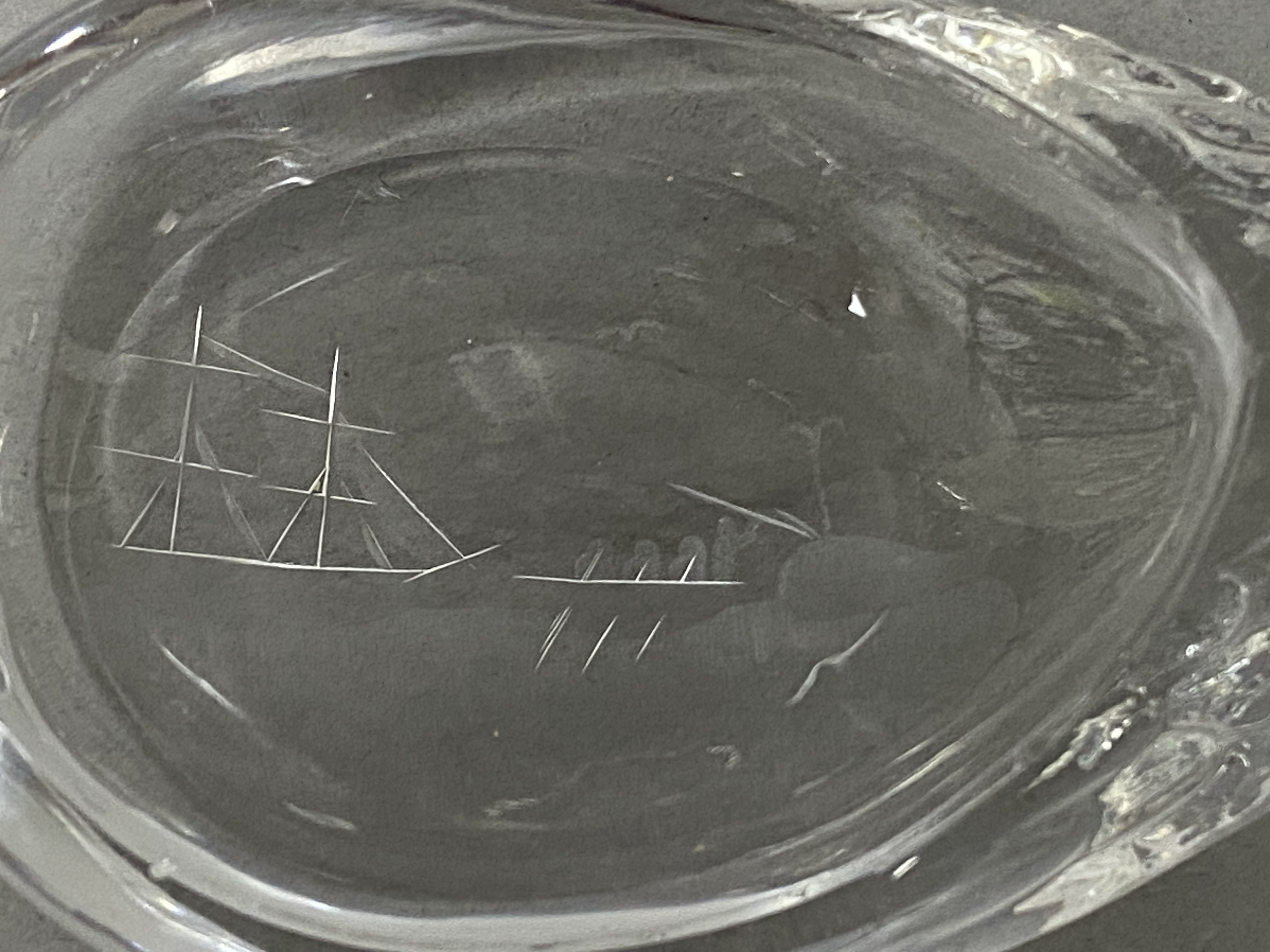 Trio of Clear Decorative Glass