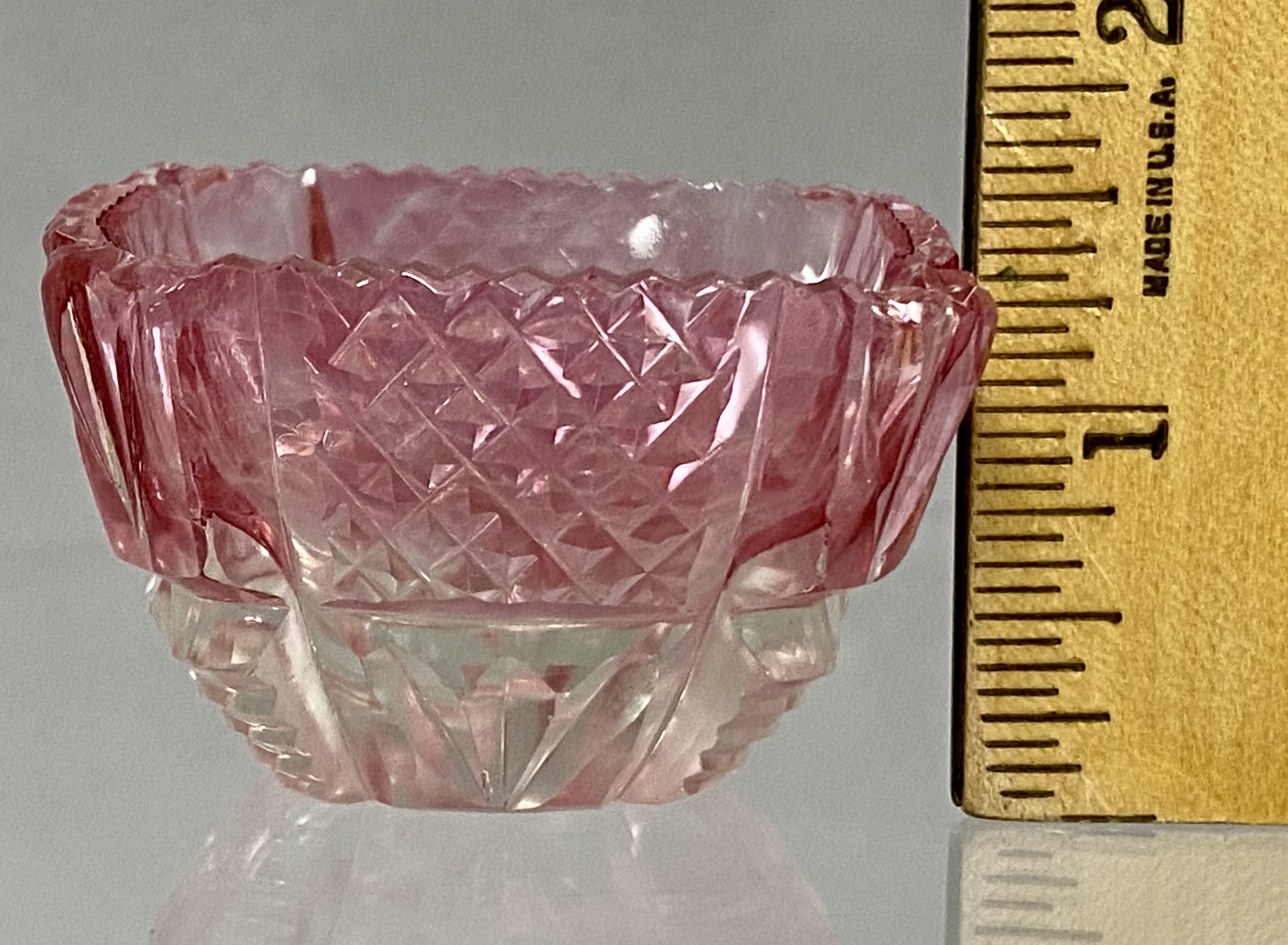 A Trio of Antique Glass Salt Cellars
