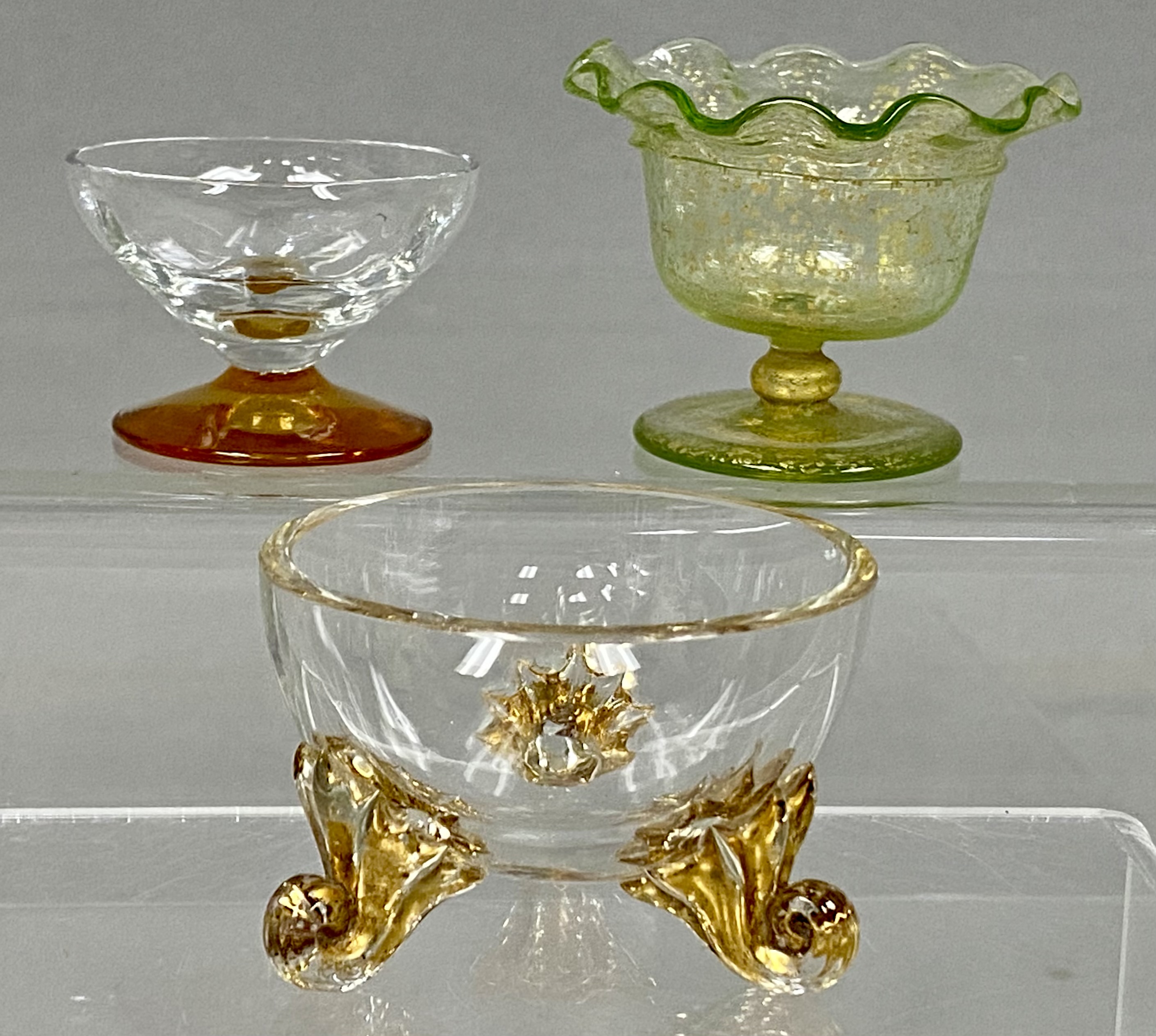 Trio of Venetian Glass Bowls