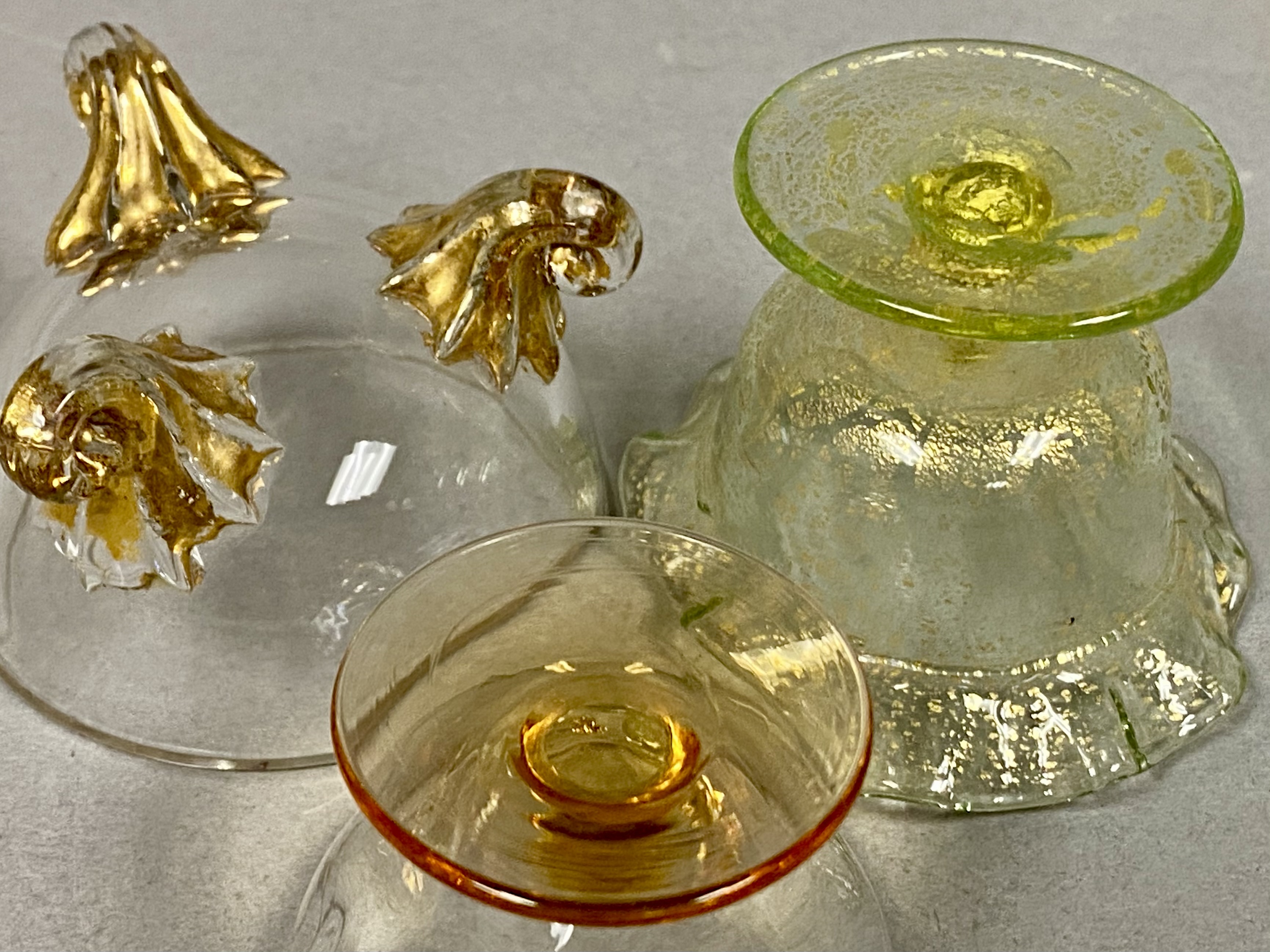 Trio of Venetian Glass Bowls