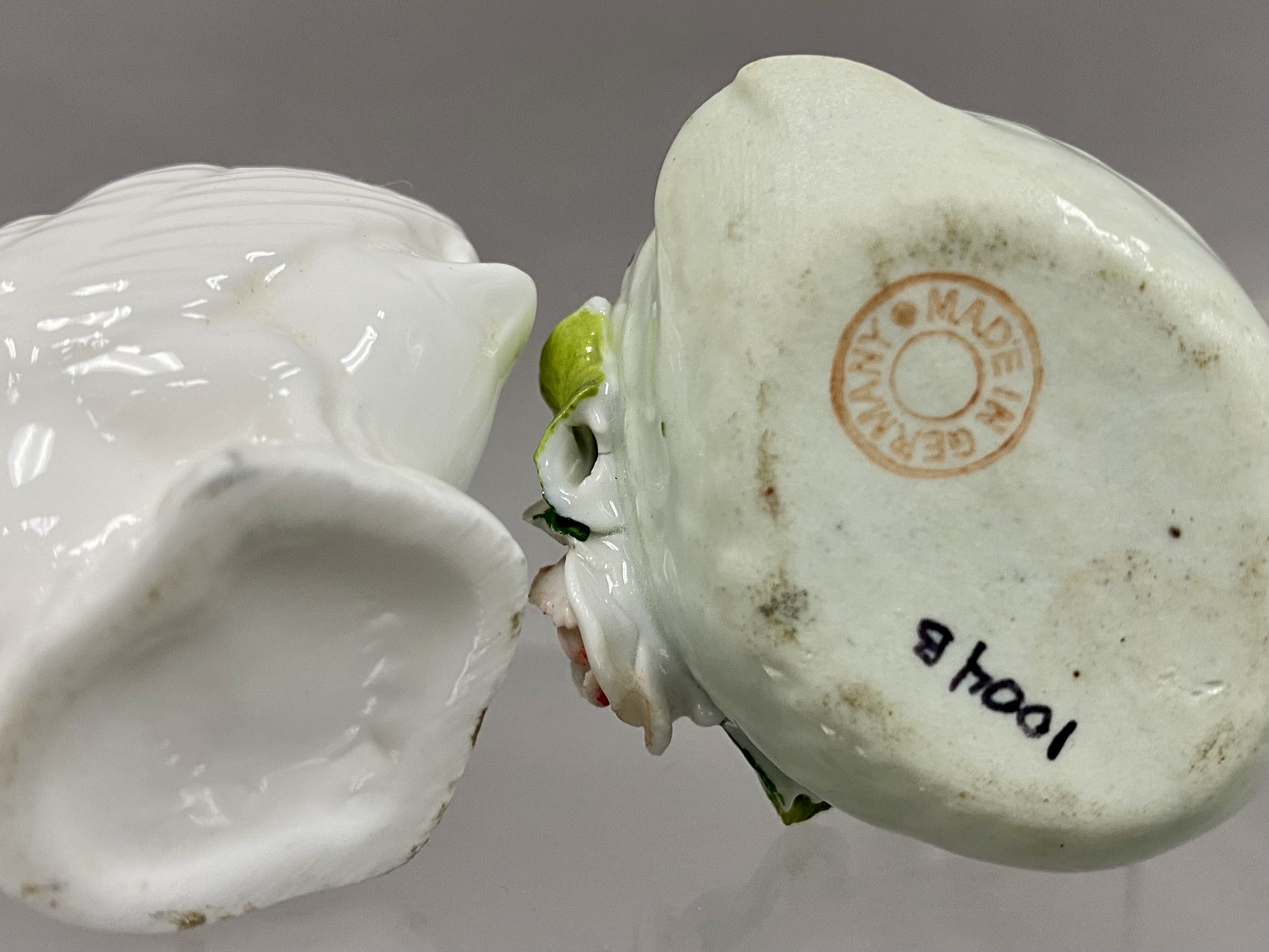 Collection of German Porcelain Swan Dishes