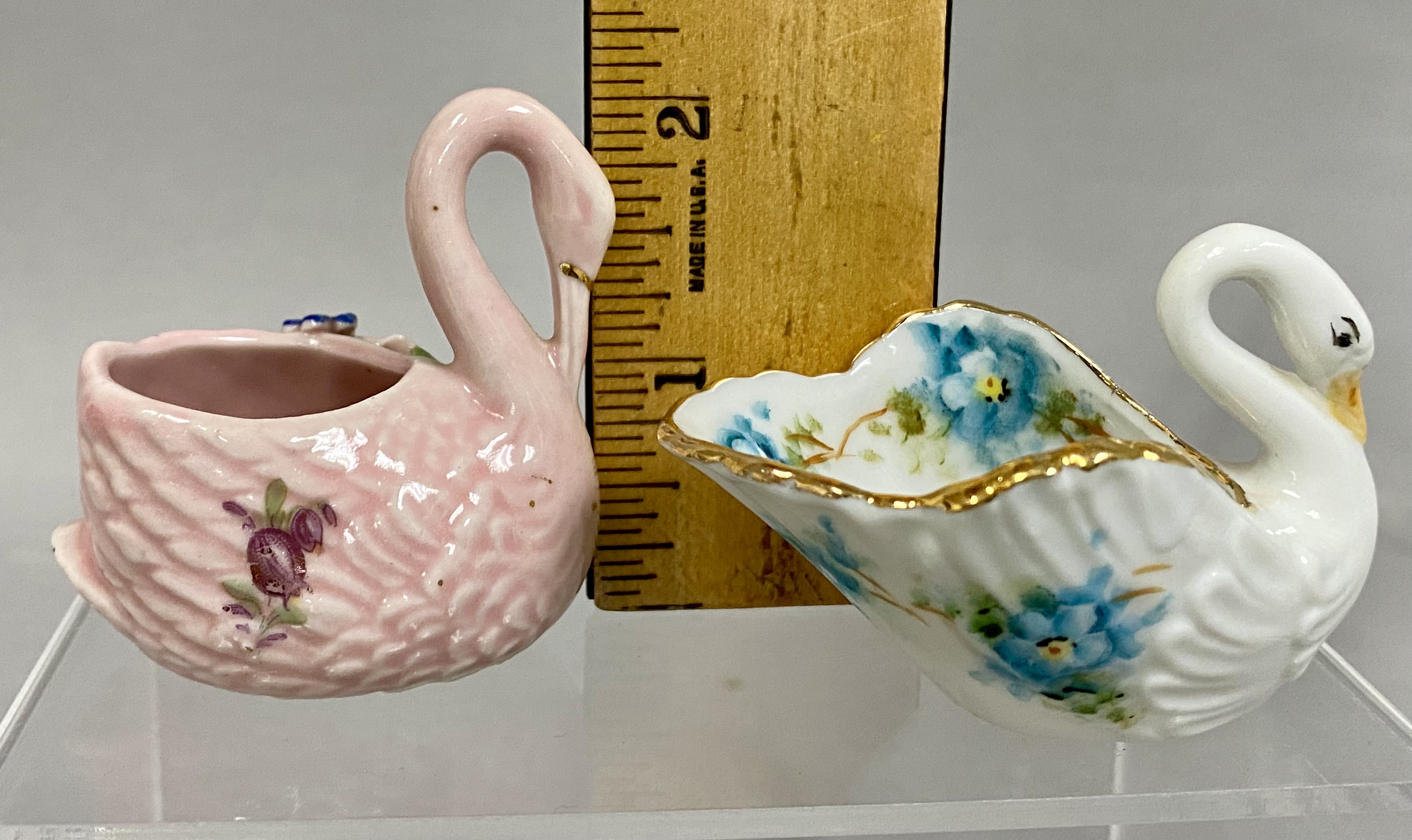 Collection of German Porcelain Swan Dishes