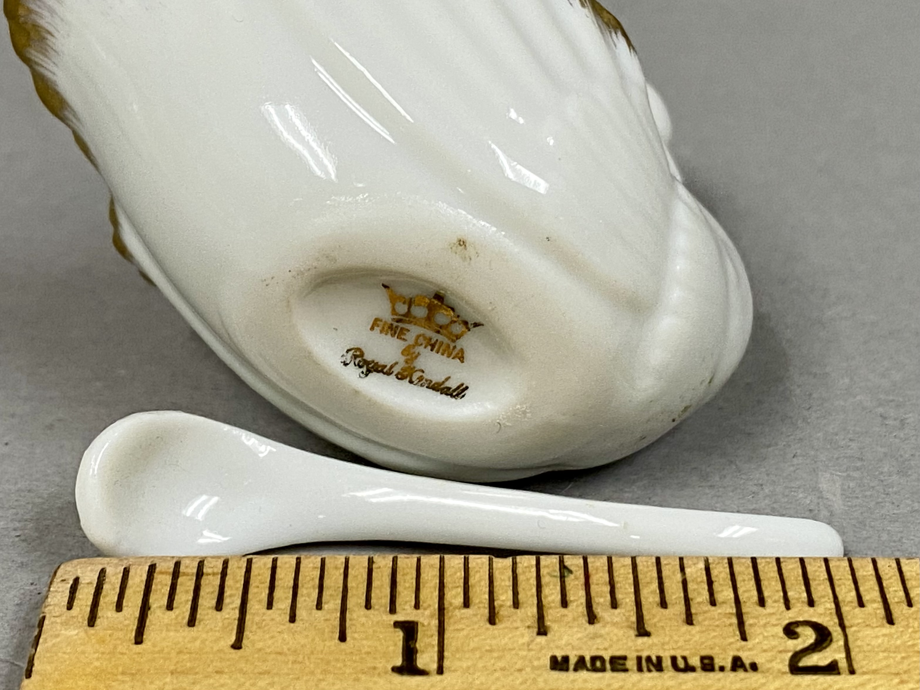 A Collection of Swan Salt Cellars