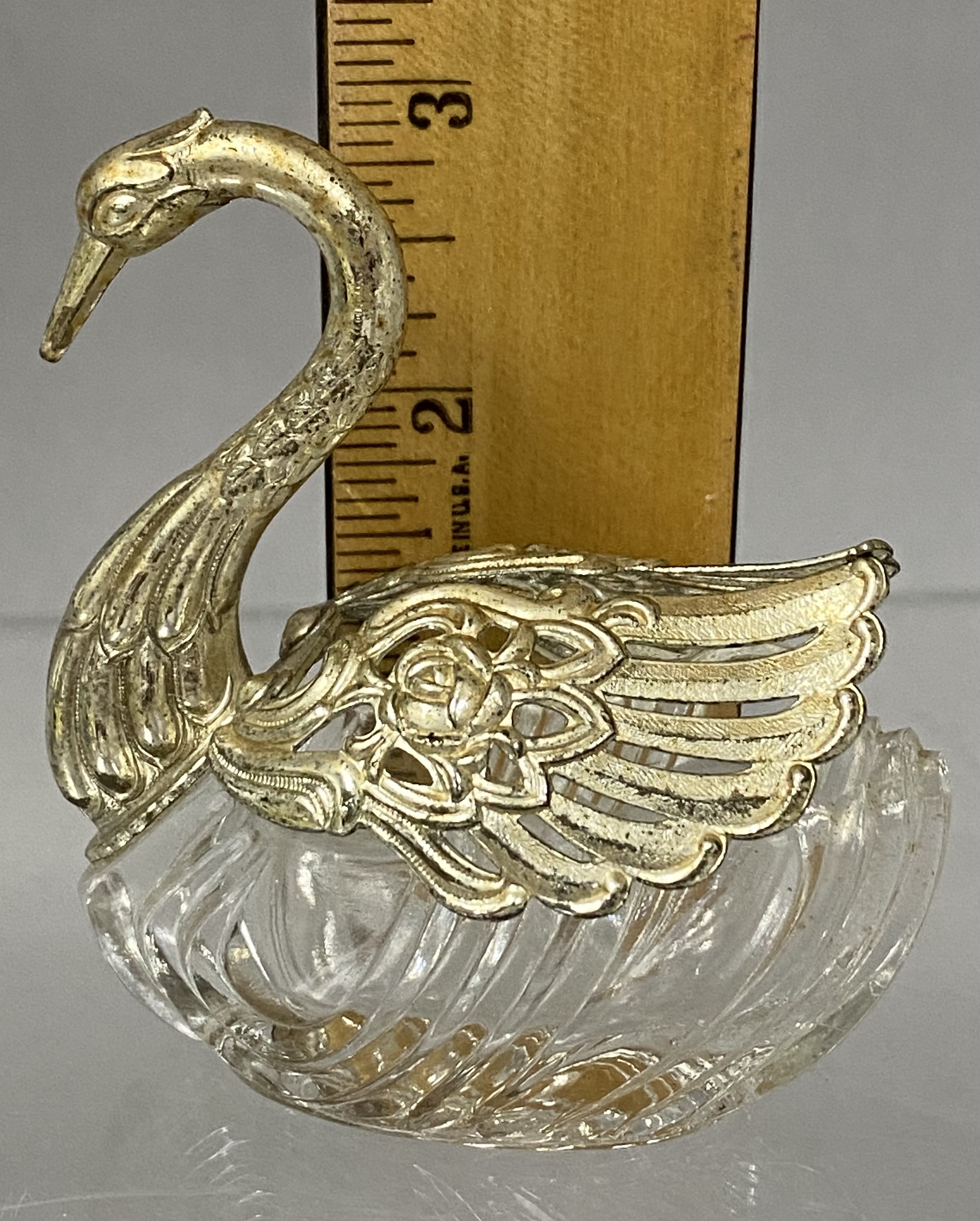 A Collection of Swan Salt Cellars