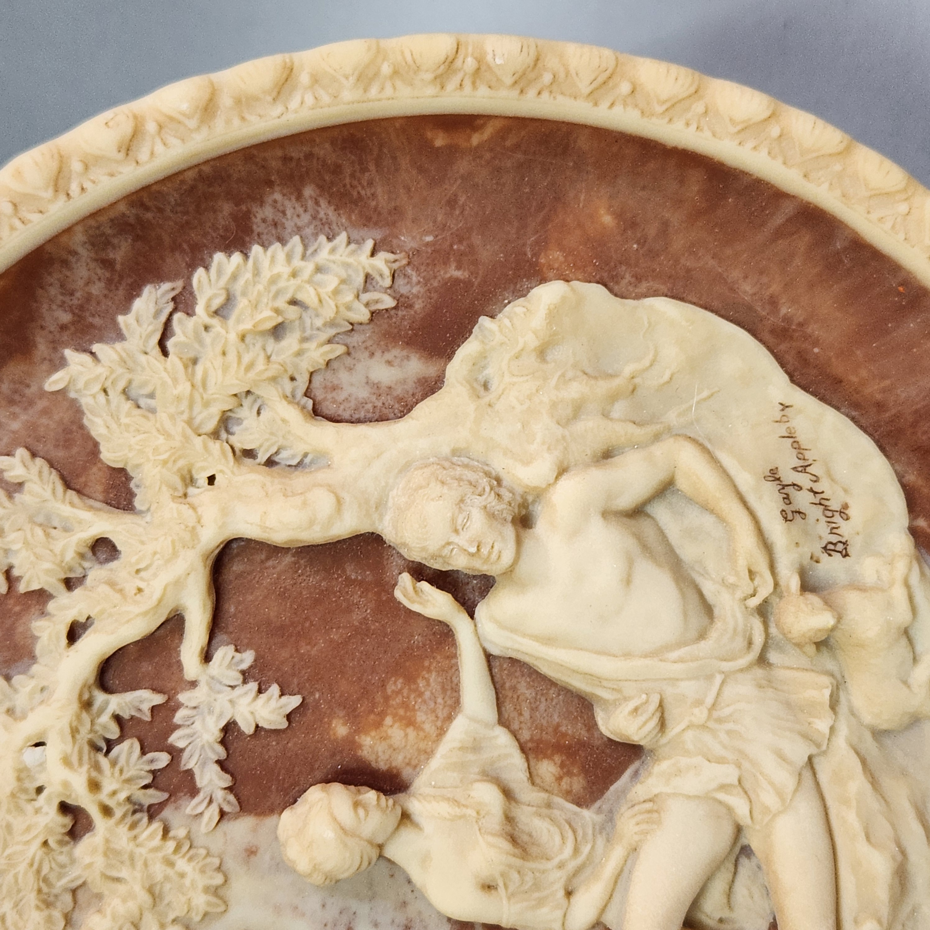 Incolay Stone Romantic Poets Plate