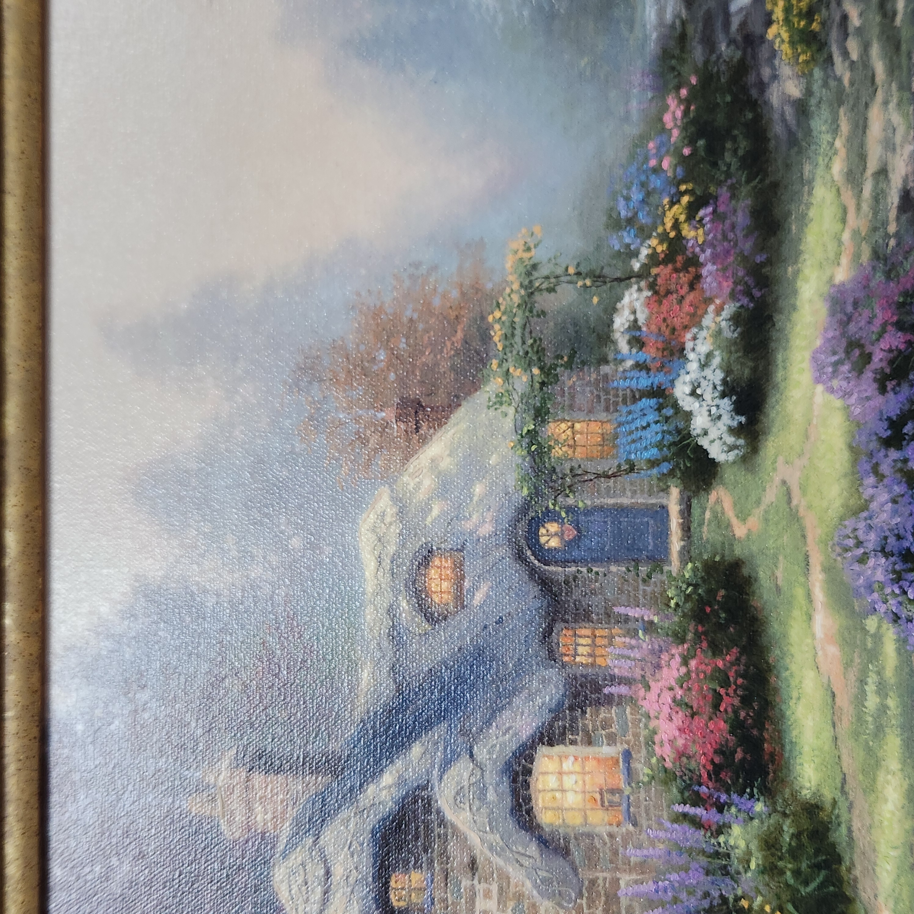 Thomas Kinkade Everett's Cottage Lithograph