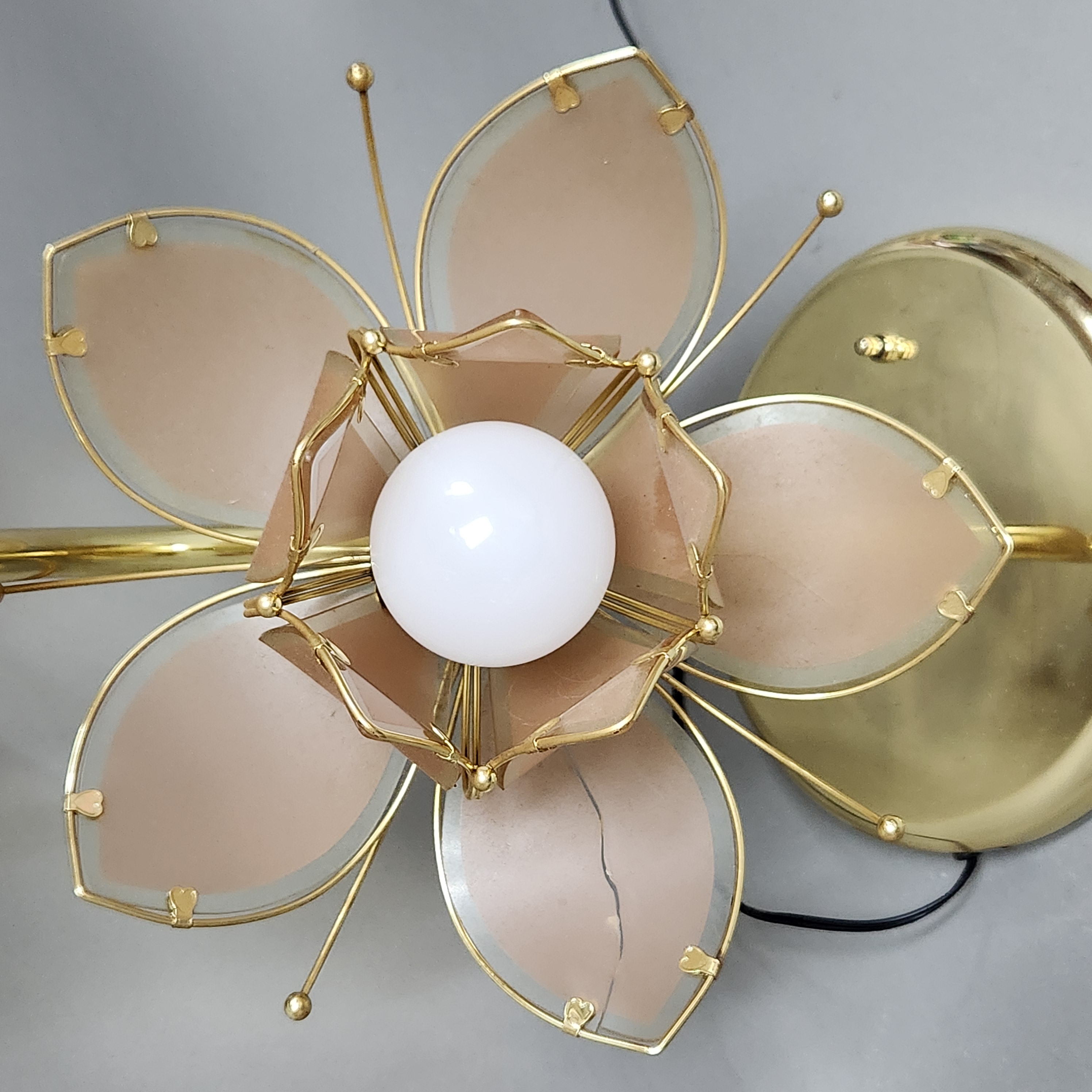 Hollywood Regency Lotus Table Lamp