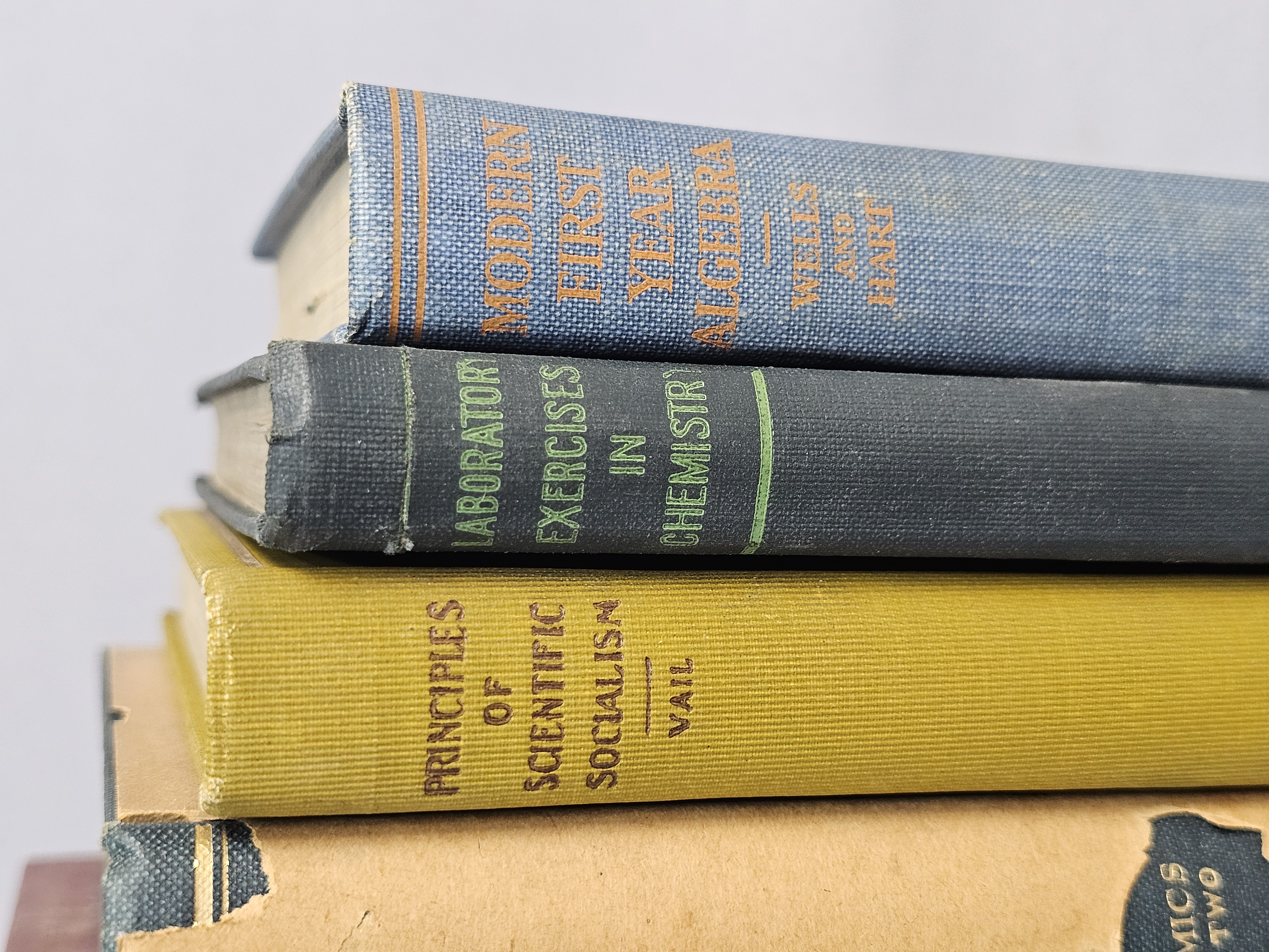 Seven Antique and Vintage Academic Books