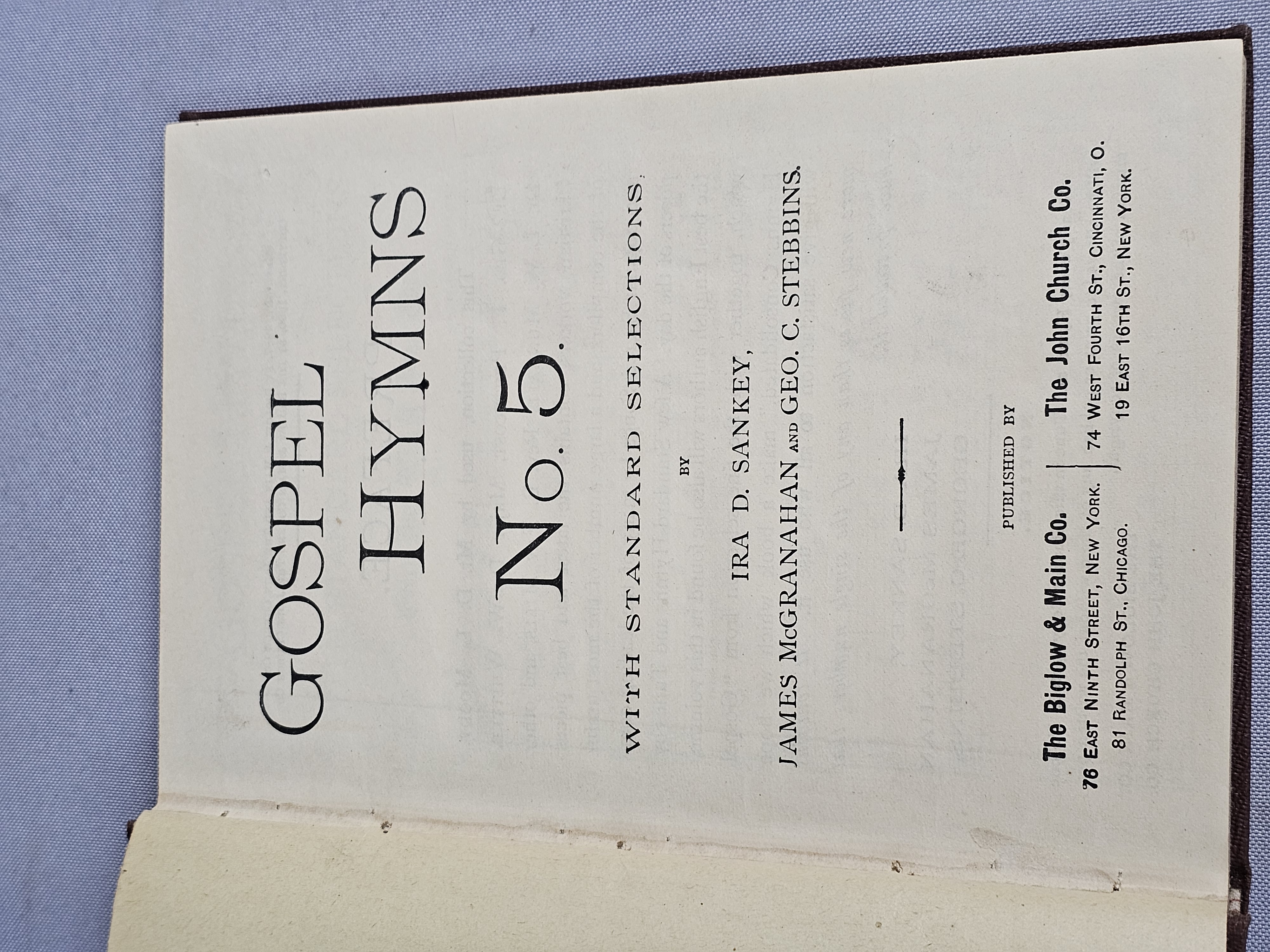A Collection of Seven Vintage Hymnals