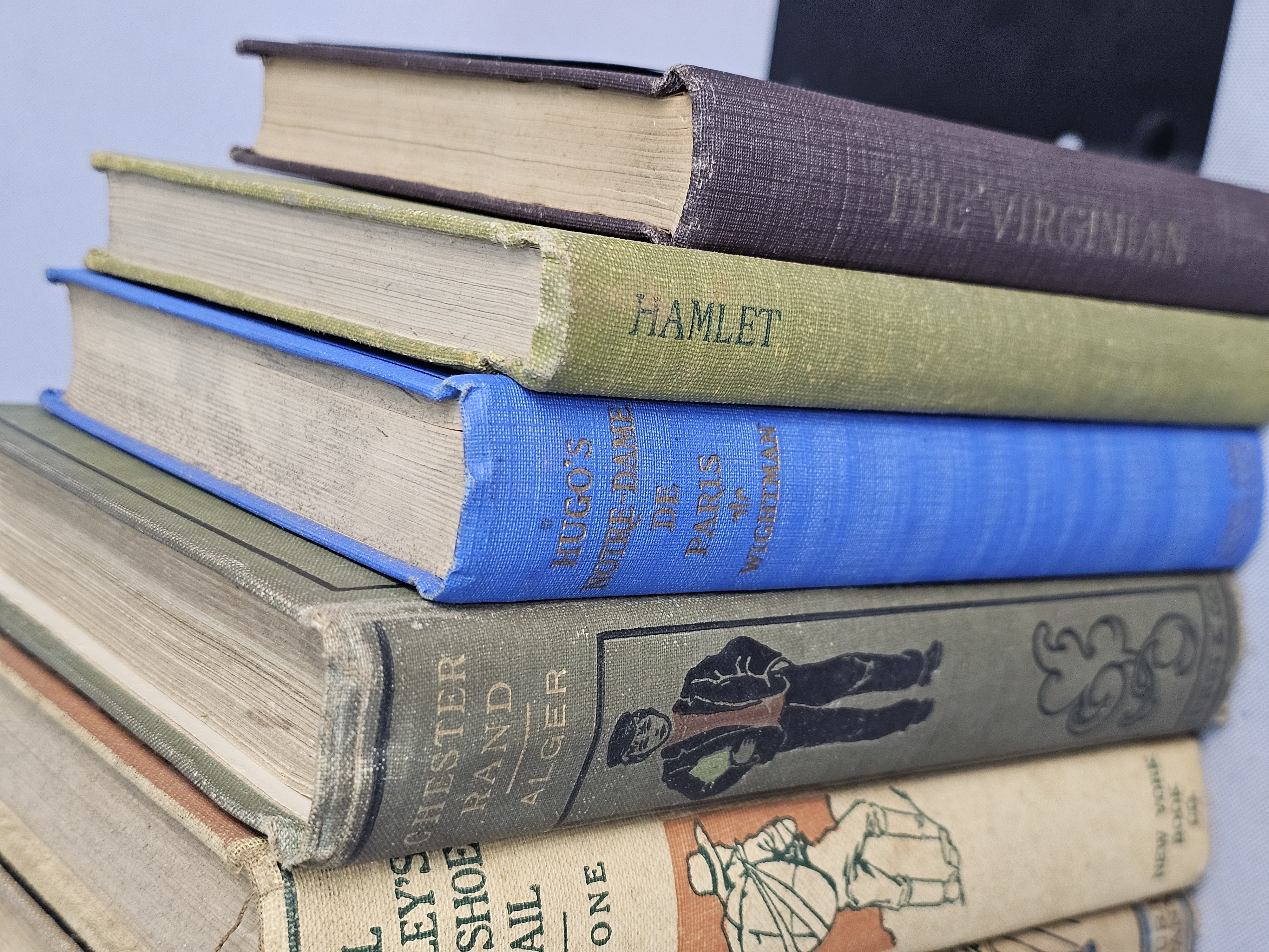 Nine Antique and Vintage Hardcover Books
