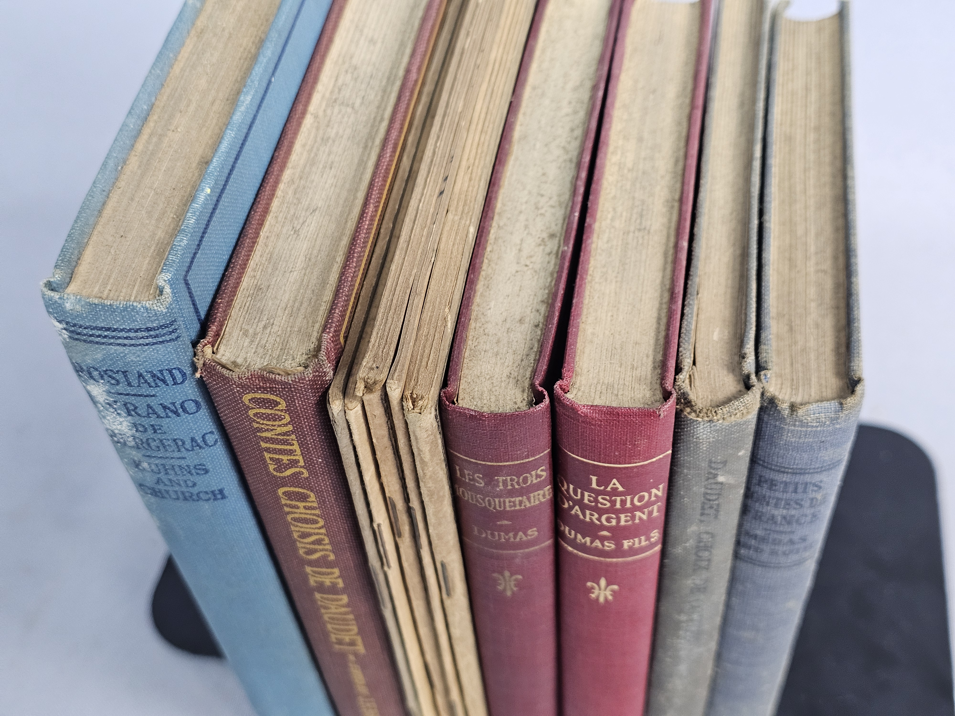 Eleven Vintage French Academic Literature Books
