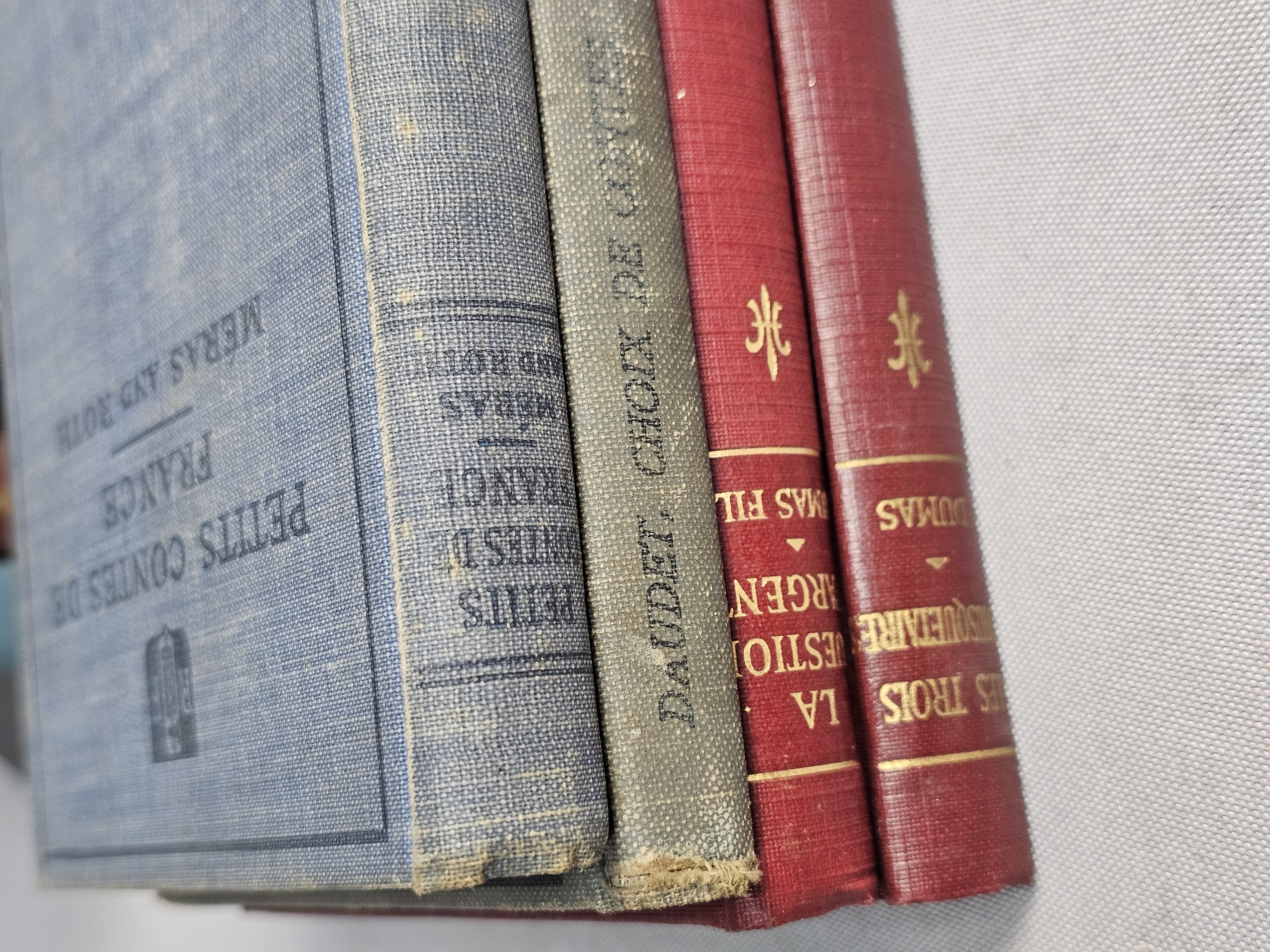 Eleven Vintage French Academic Literature Books