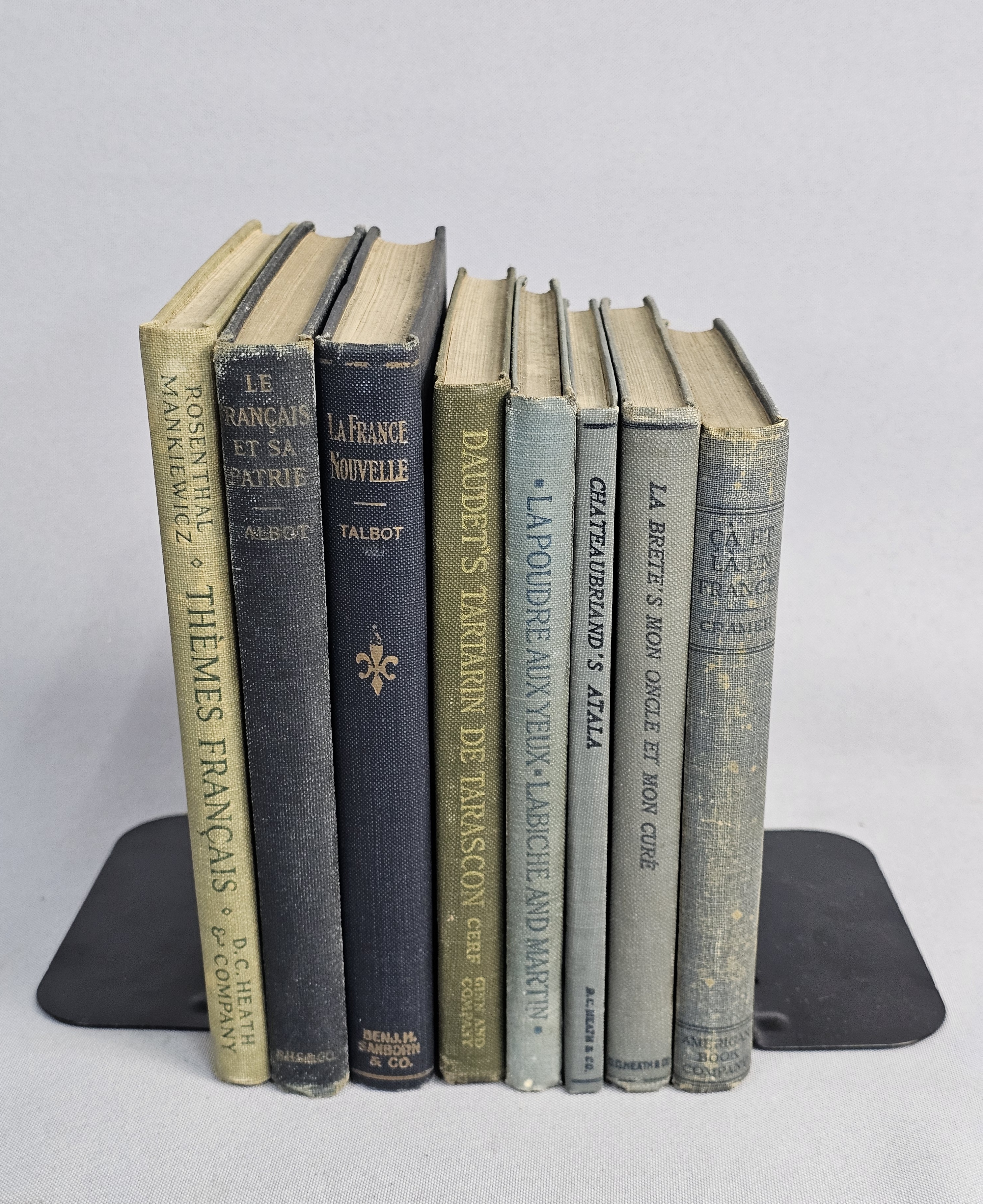 Assortment of Early 20th-Century French Books
