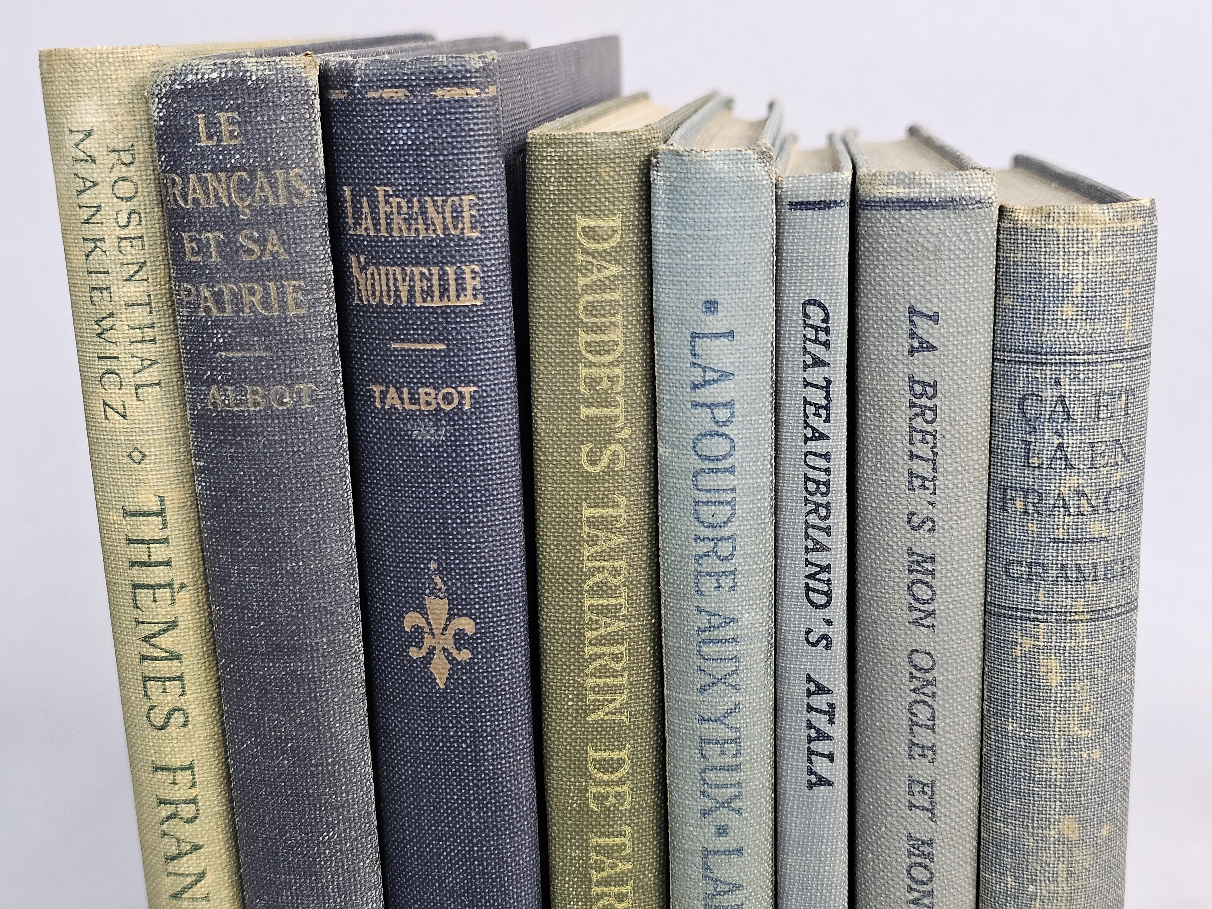 Assortment of Early 20th-Century French Books