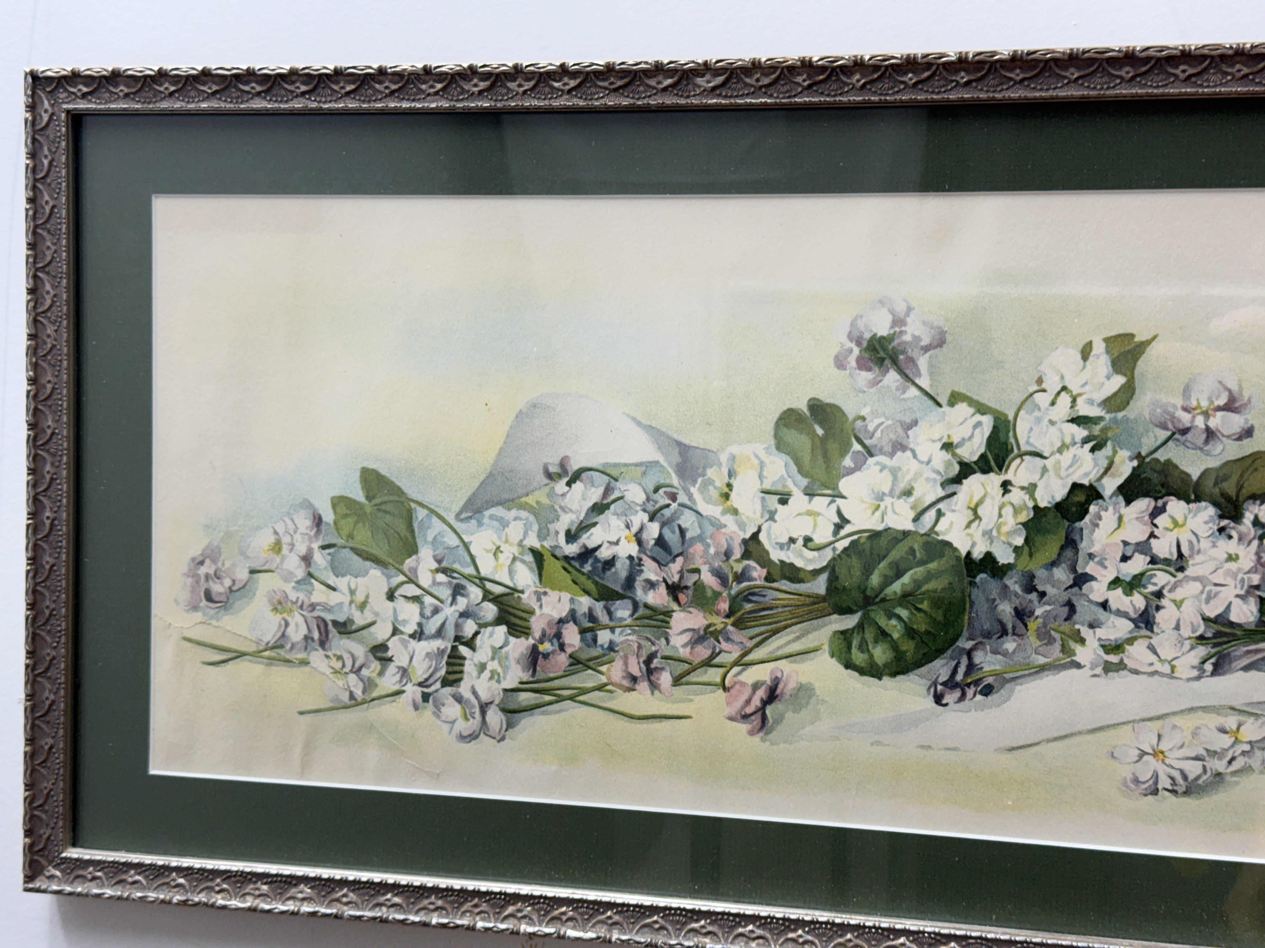 Mary E. Hart Violets Watercolor
