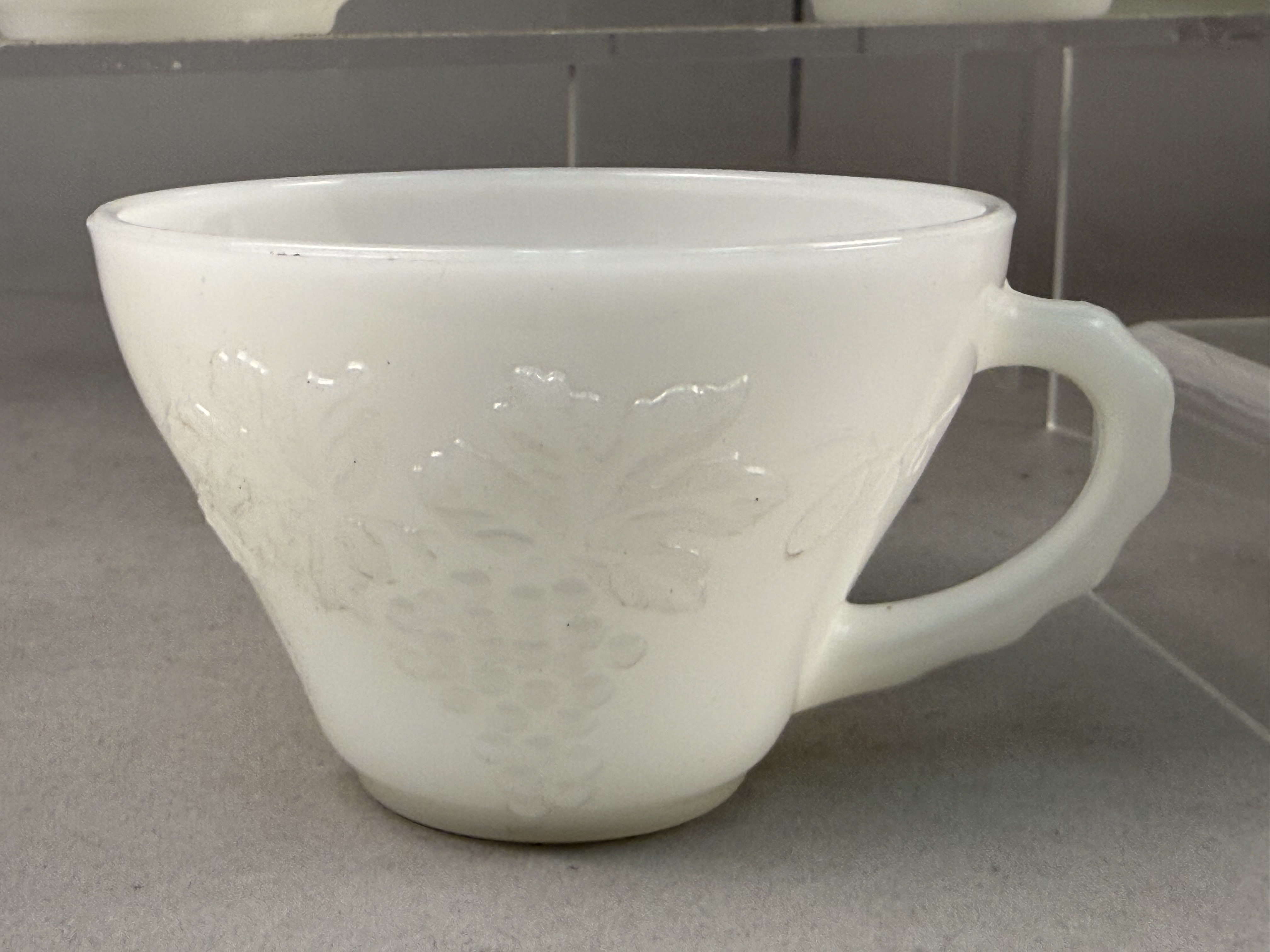 Anchor Hocking Milk Glass Punch Set