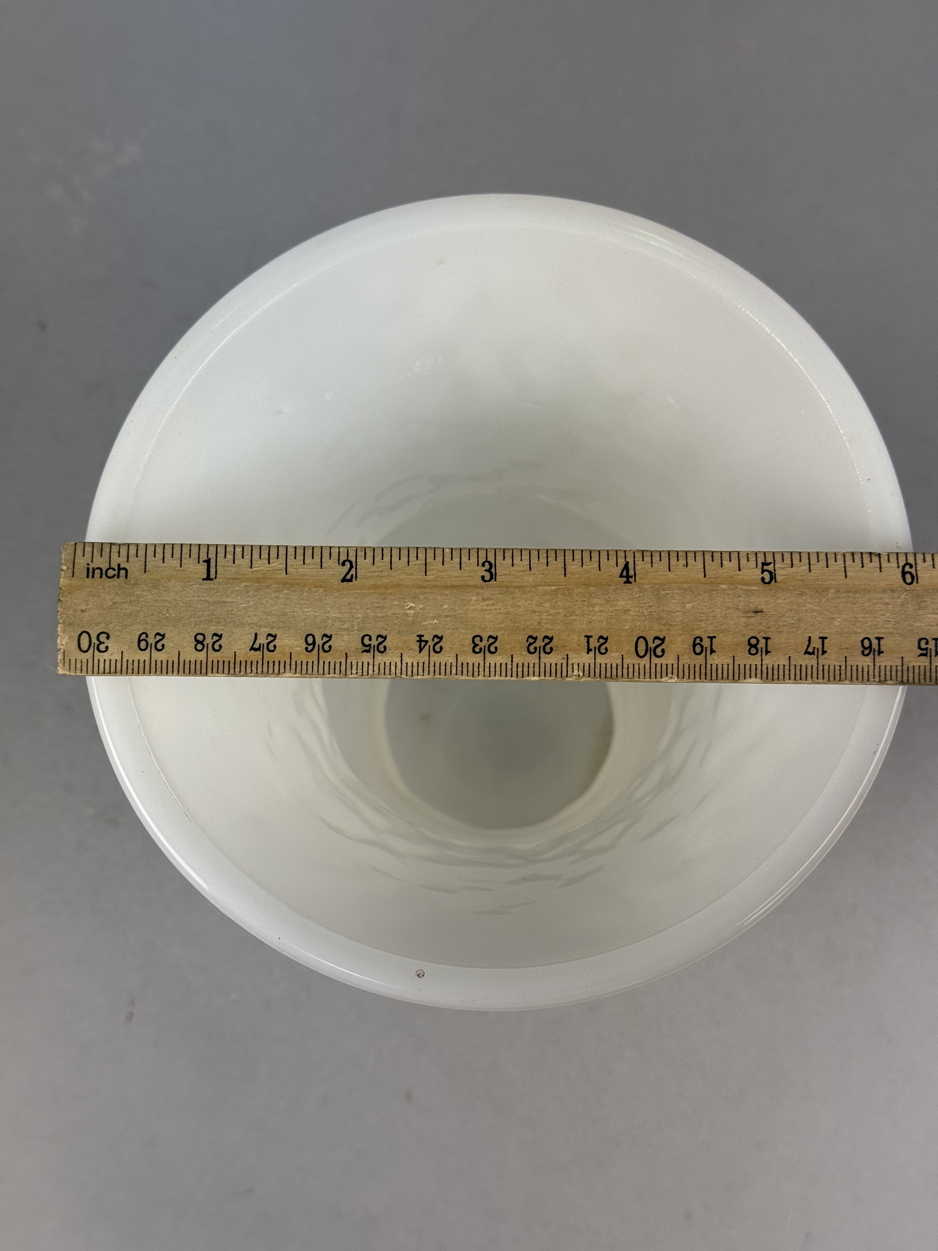 NAPCO Basketweave Milk Glass Vase
