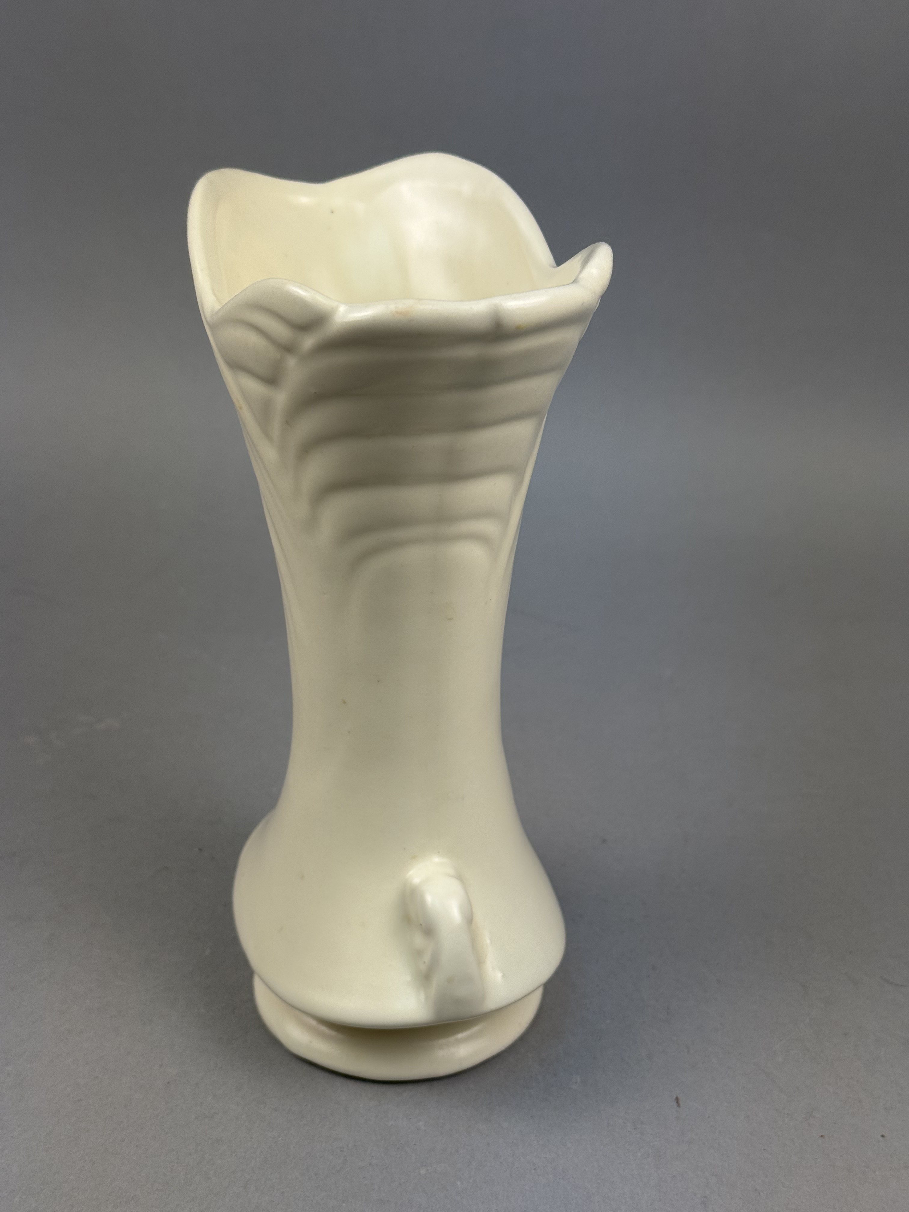 Shawnee Pottery Cream Leaf Vase