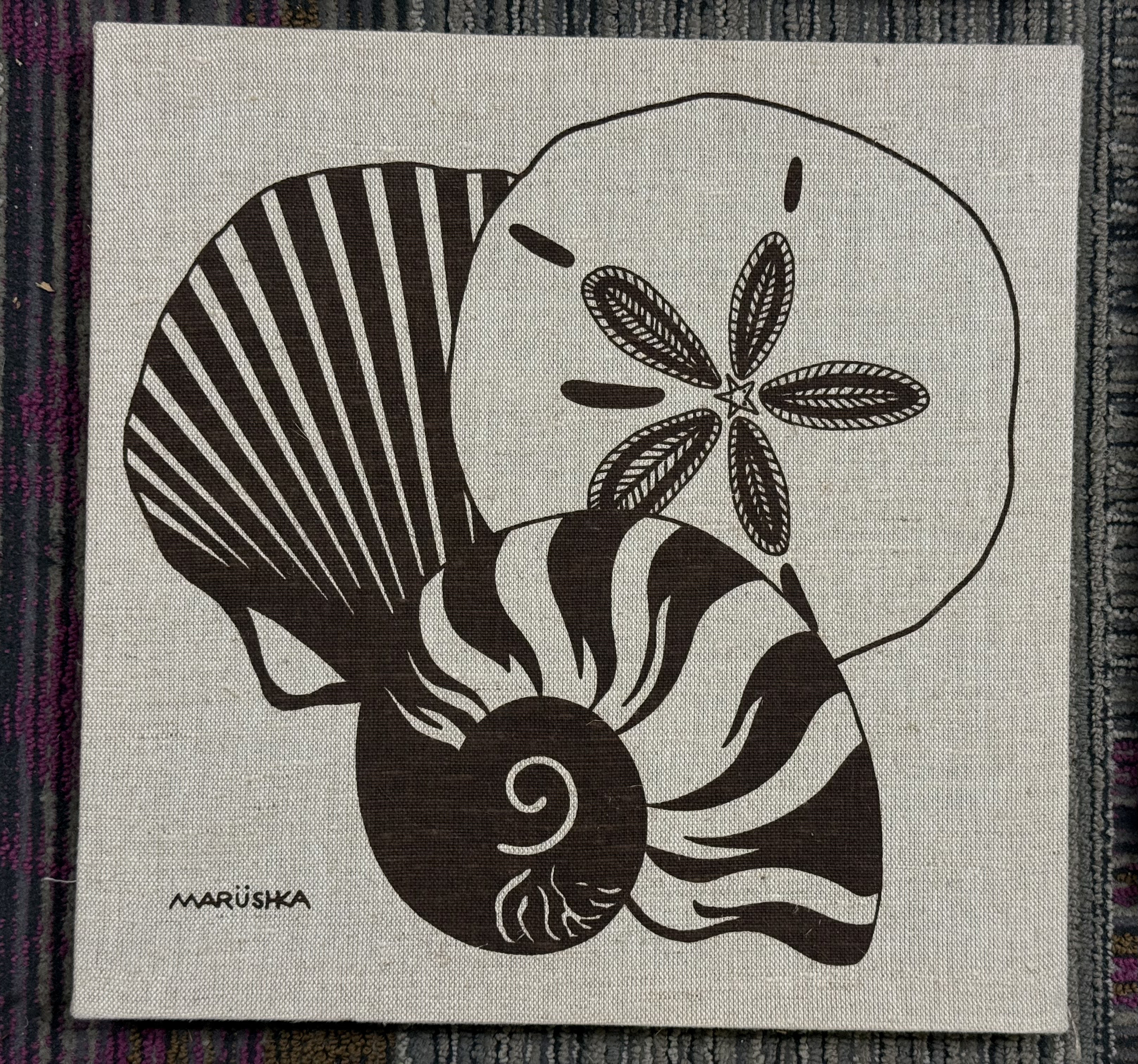 A Trio of Marüshka Screened Linen Prints