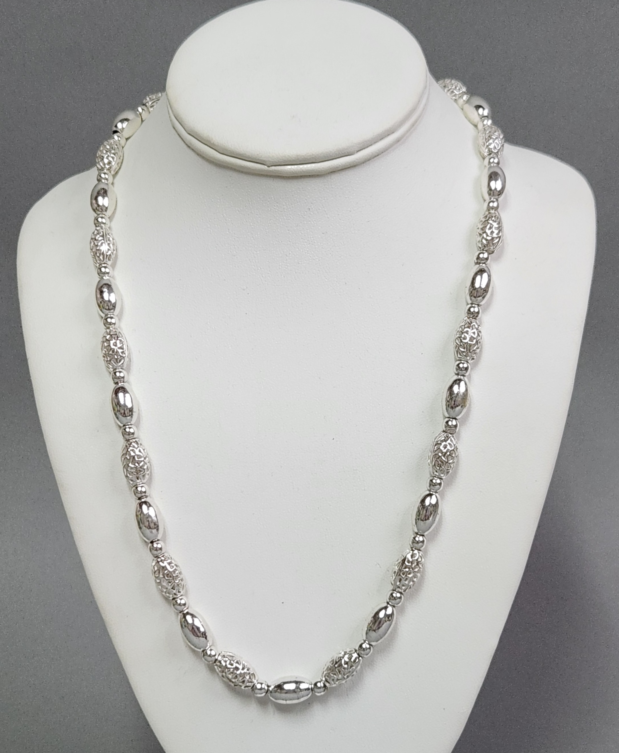 Sterling Filigree Necklace 75 Grams