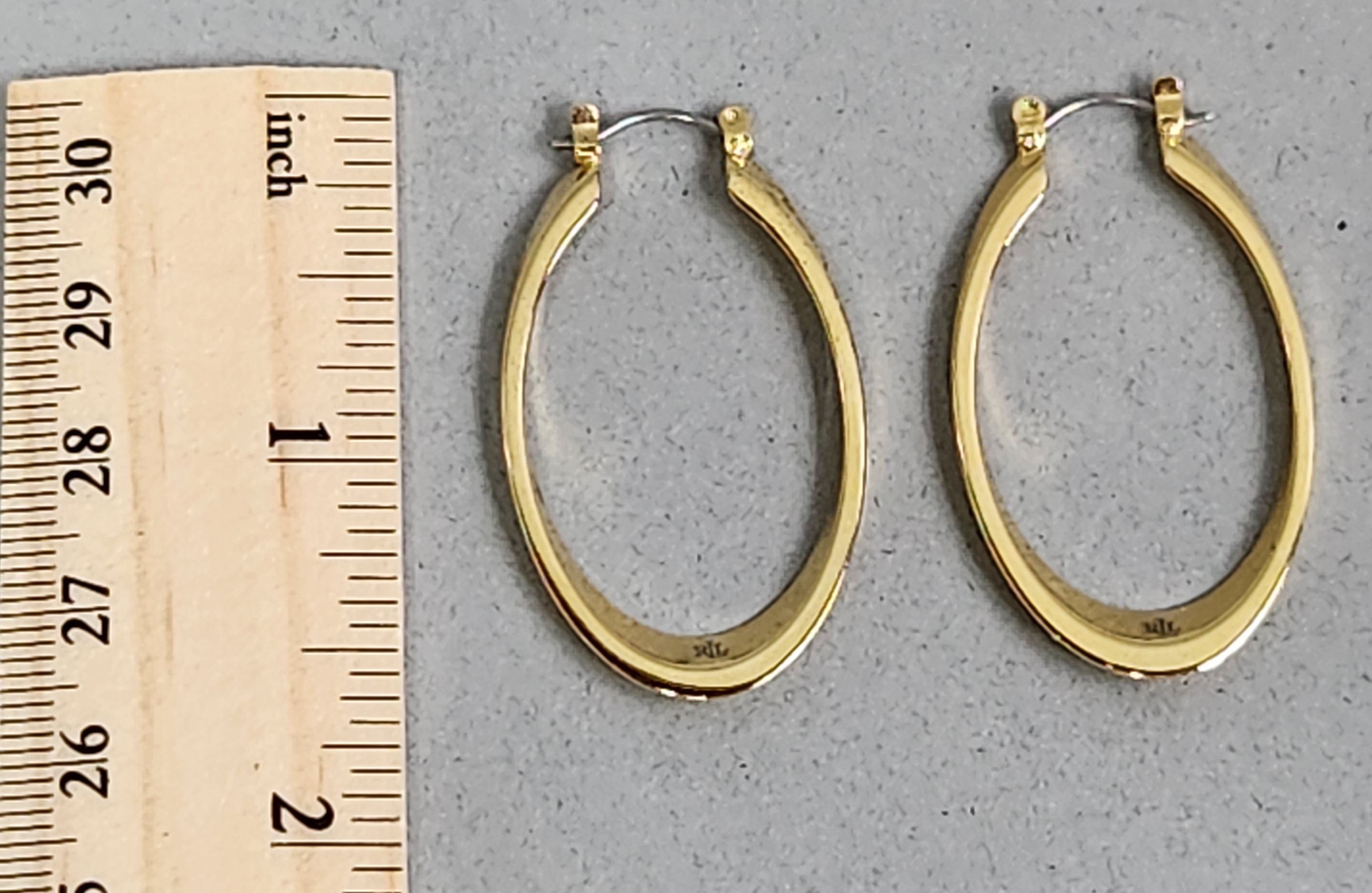 Gold-Tone Hoop Earrings