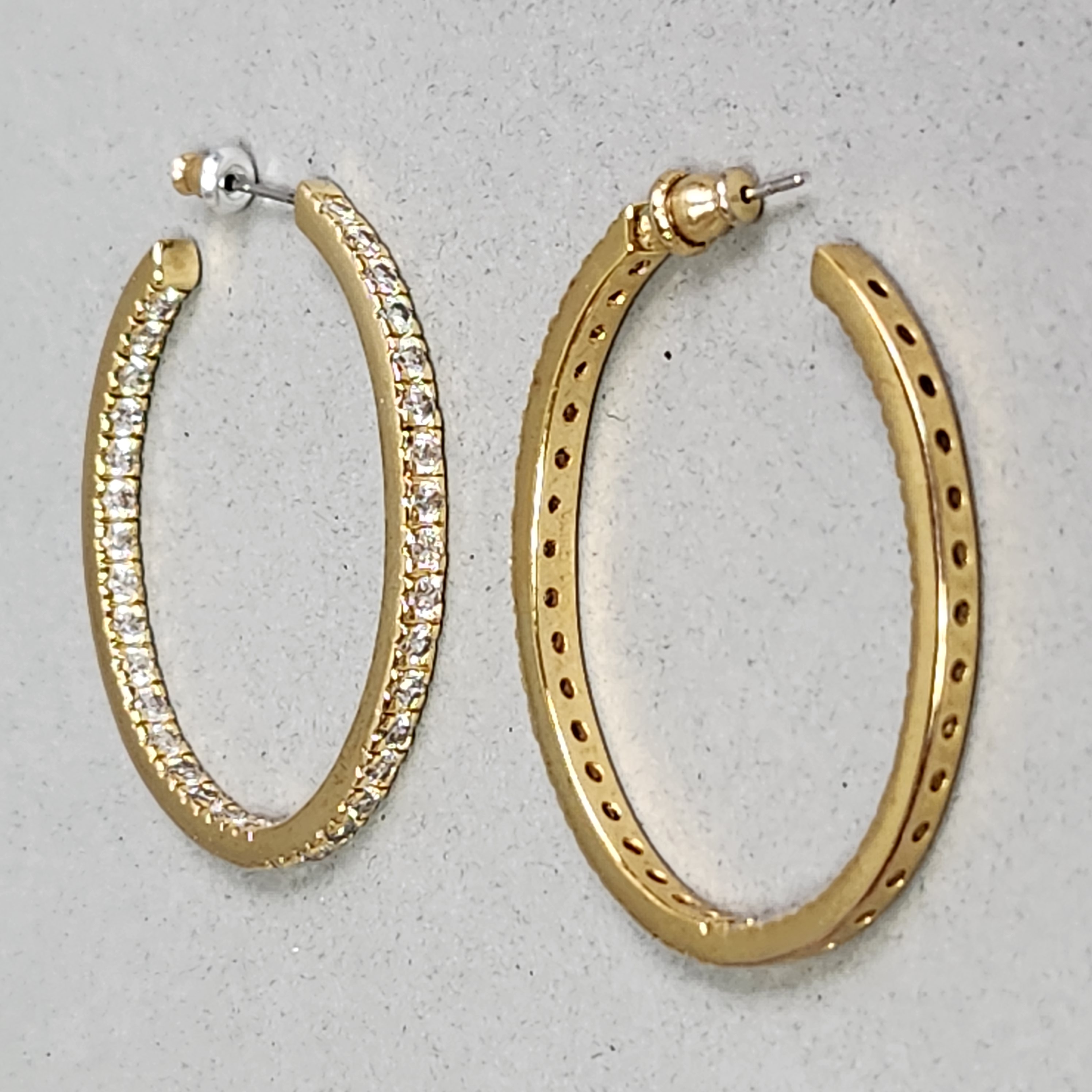 Gold-Tone Hoop Earrings