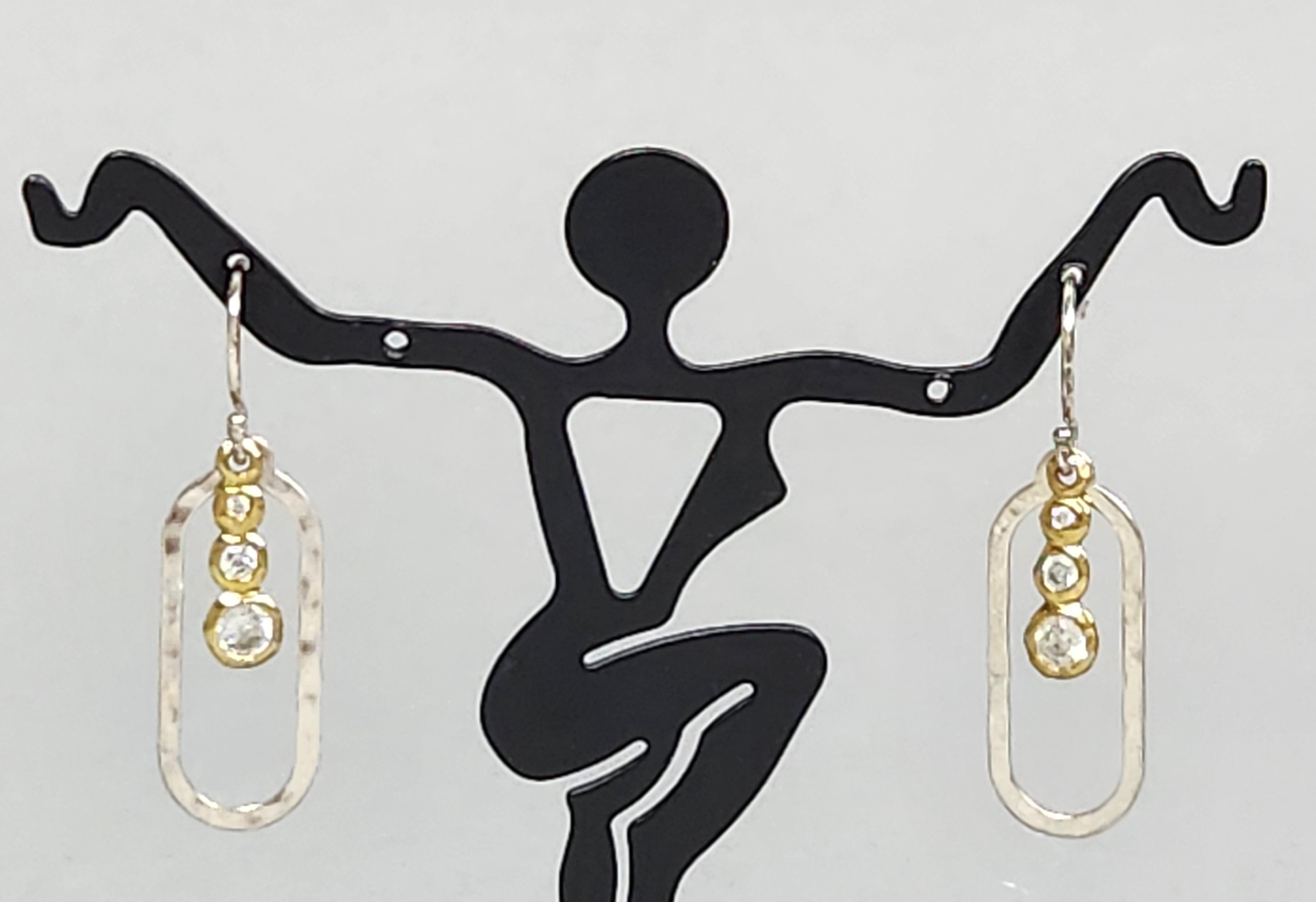 Silpada CZ Earrings 2.73 Grams