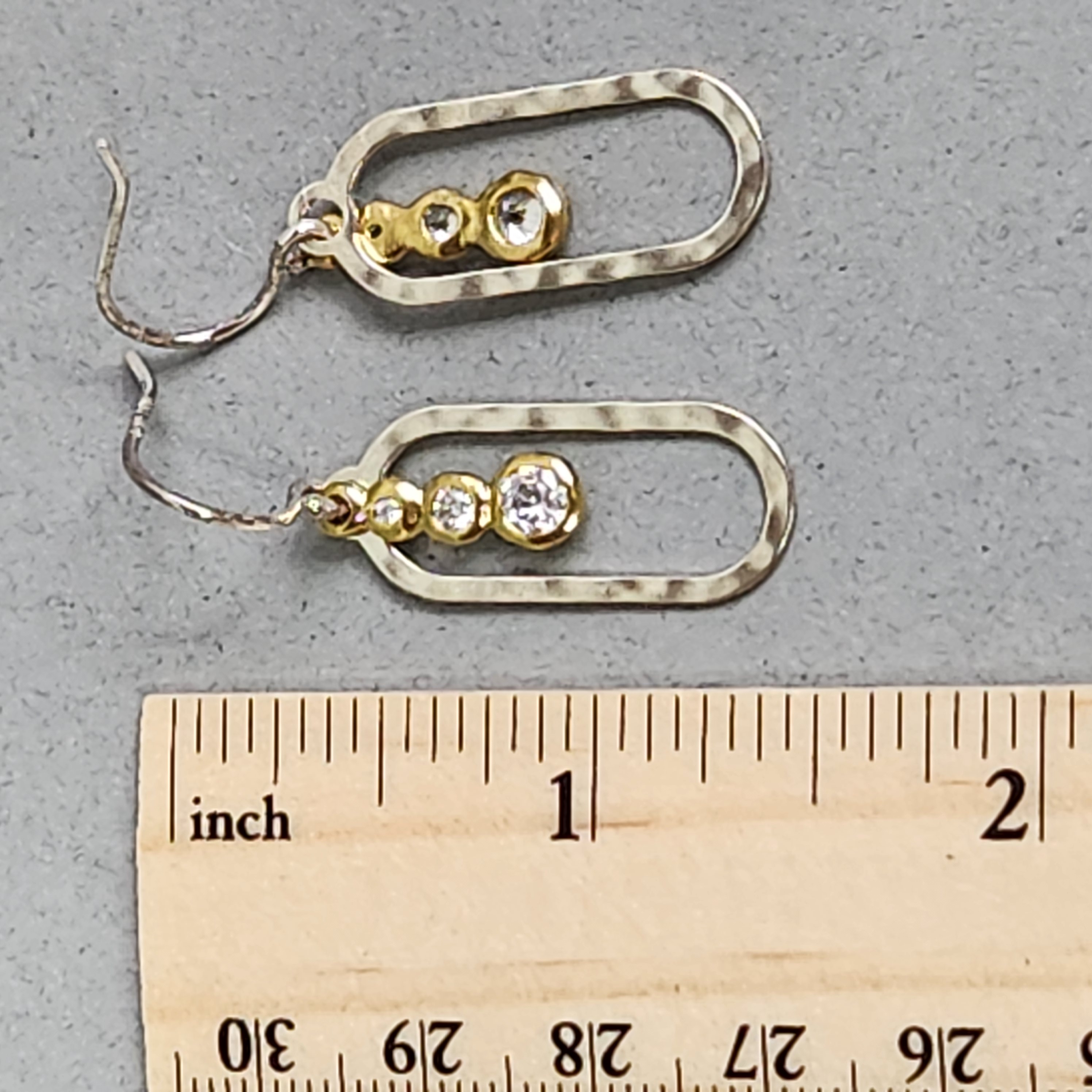 Silpada CZ Earrings 2.73 Grams