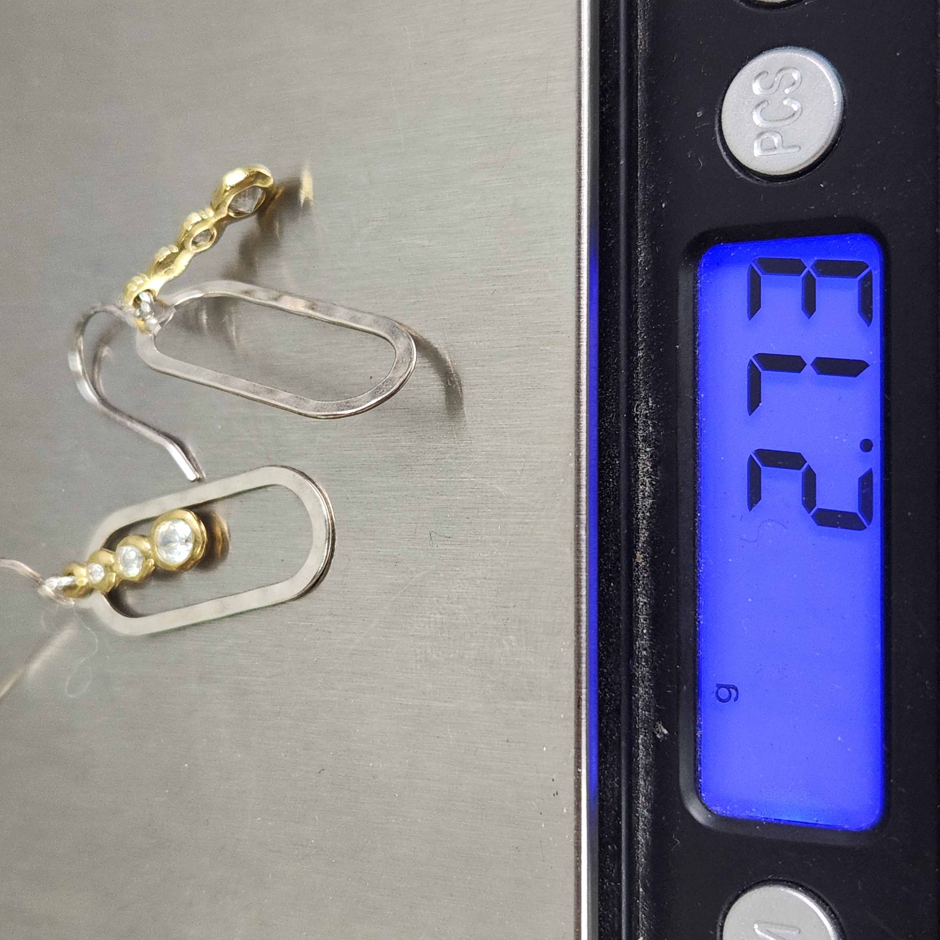 Silpada CZ Earrings 2.73 Grams