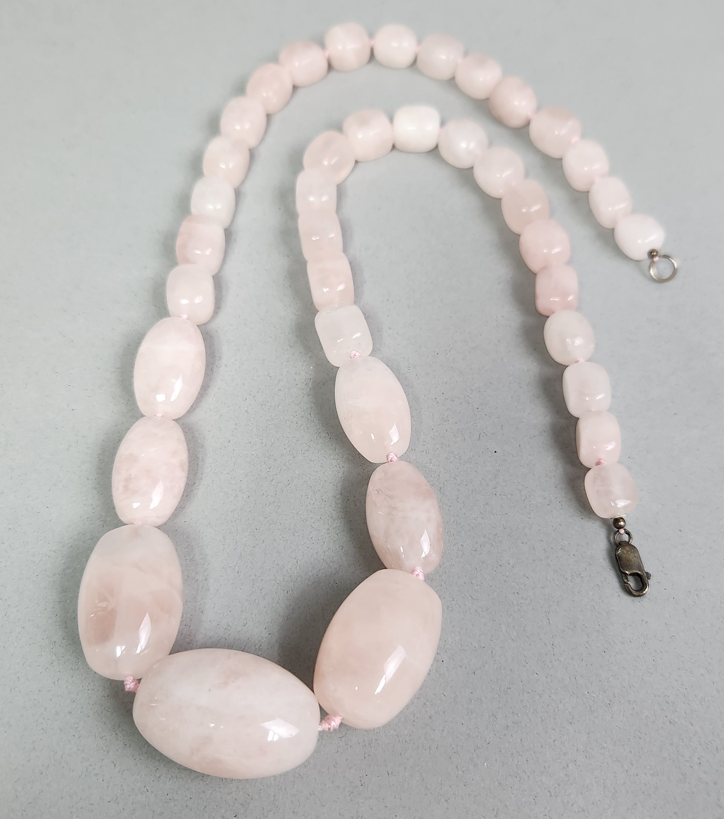 Rose Quartz Bead Necklace
