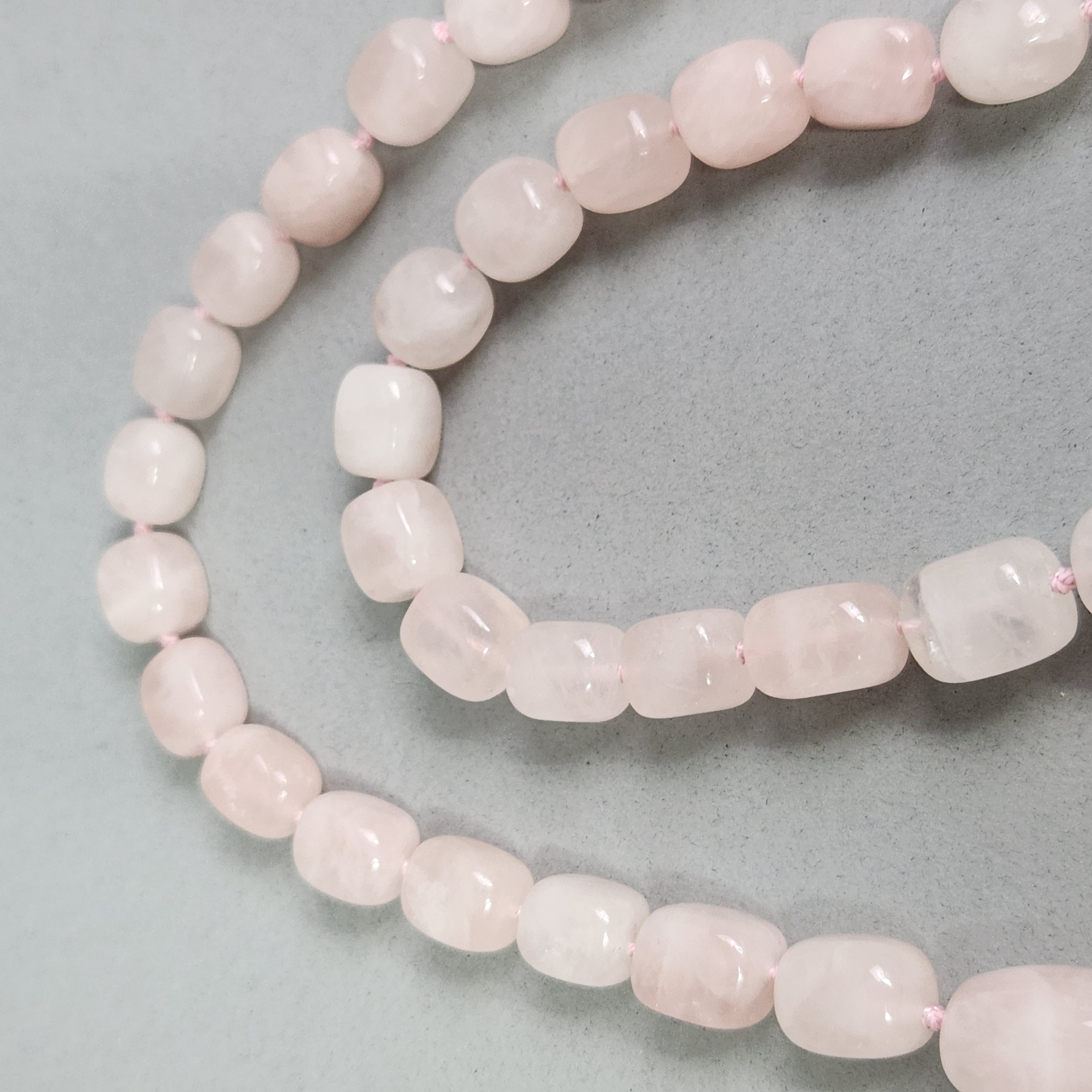 Rose Quartz Bead Necklace