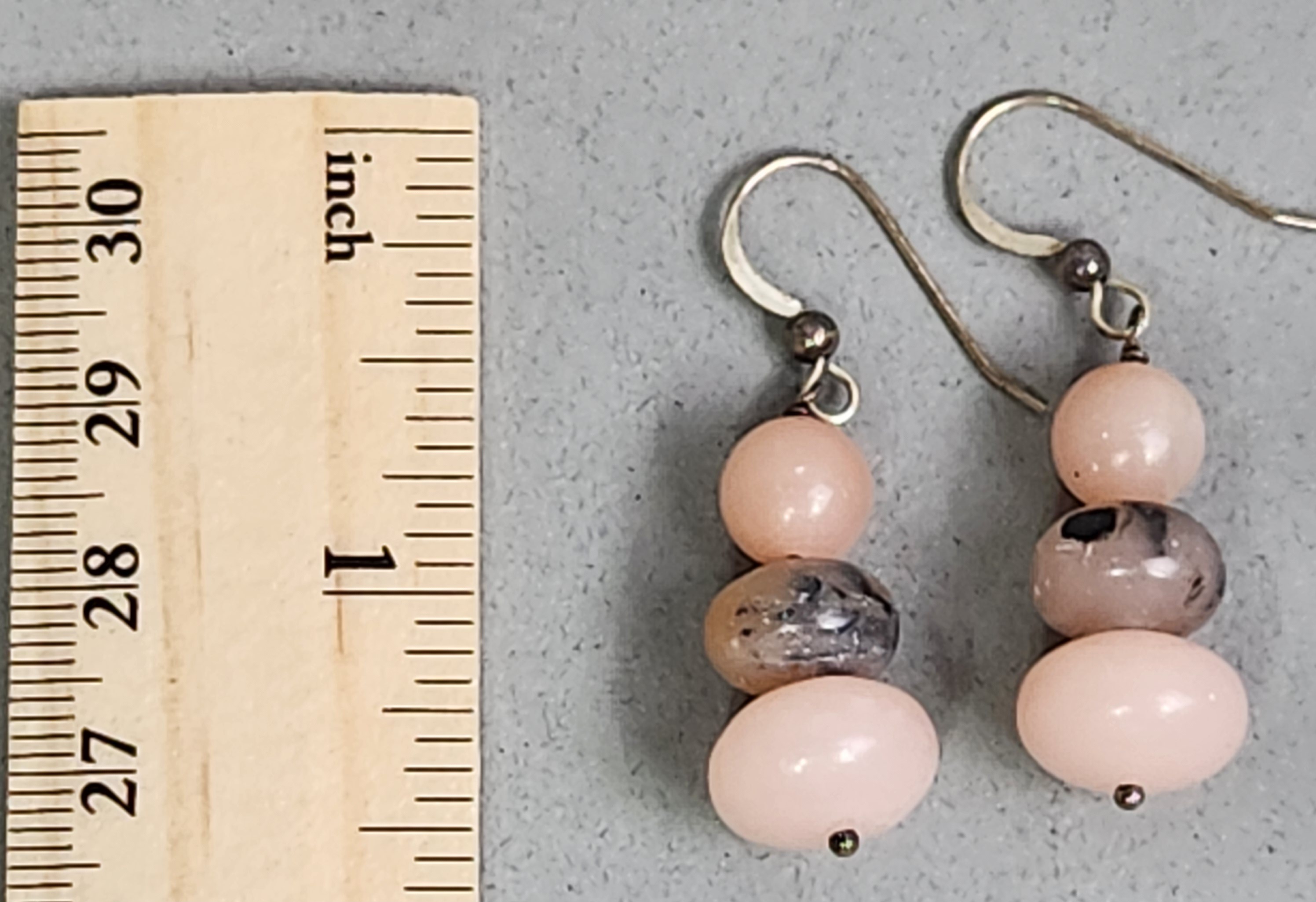 Pink Gemstone Earrings