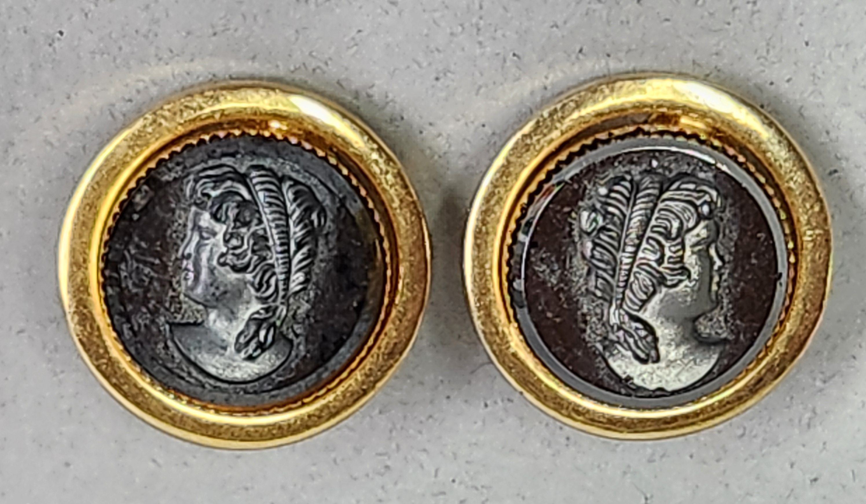 Glass Intaglio Jewelry Set
