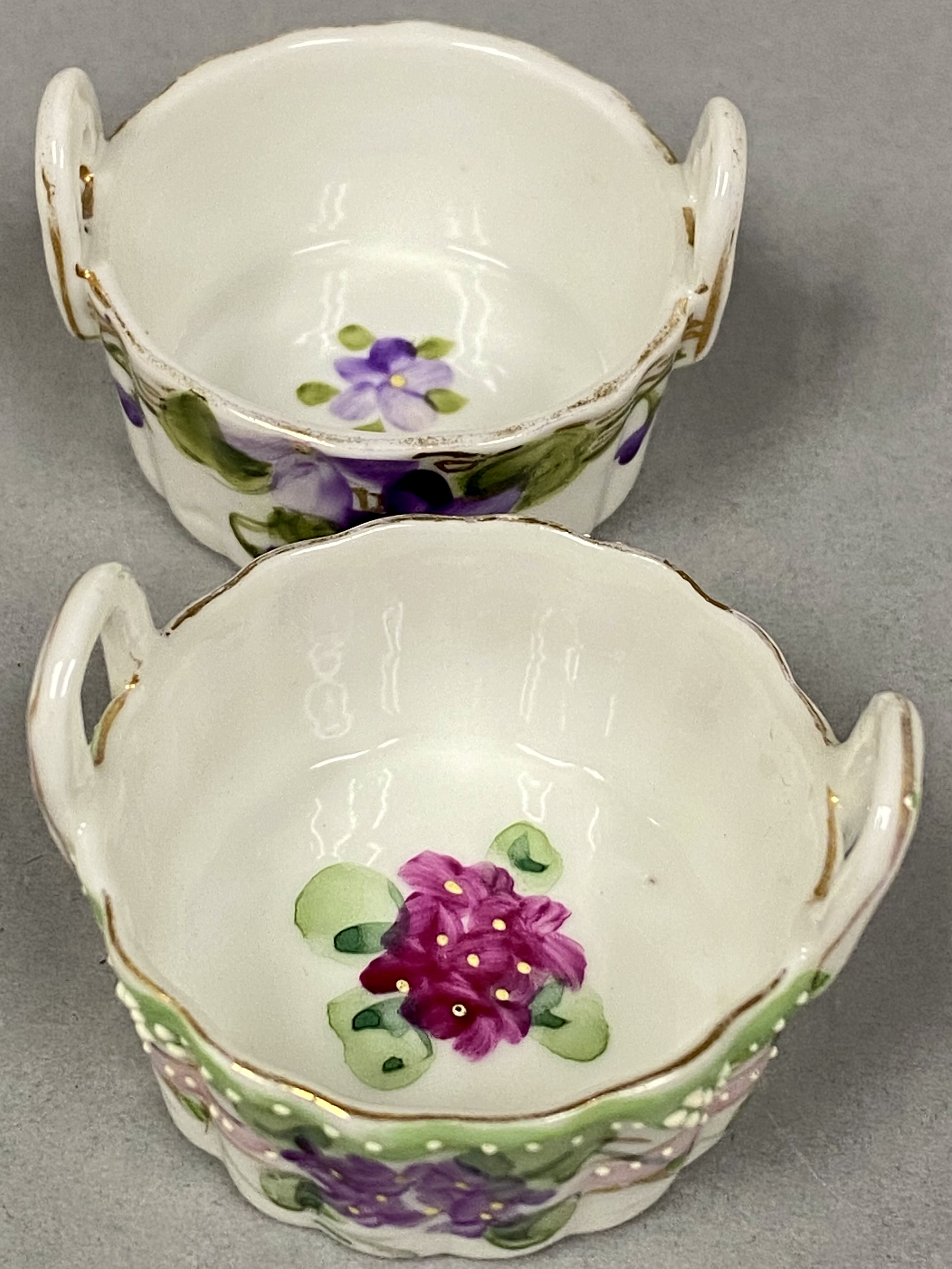 Six Nippon and Noritake Salt Cellars