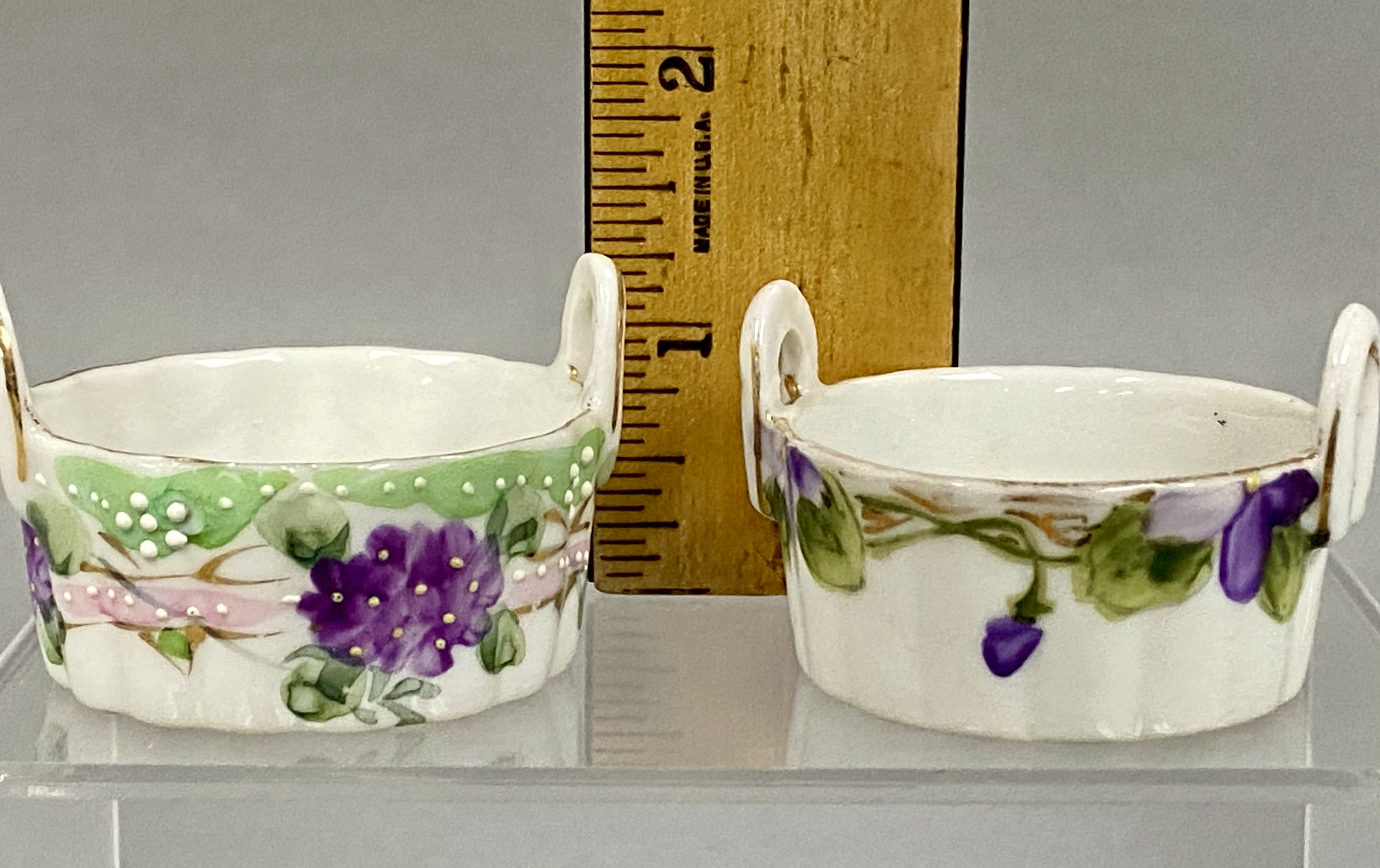 Six Nippon and Noritake Salt Cellars