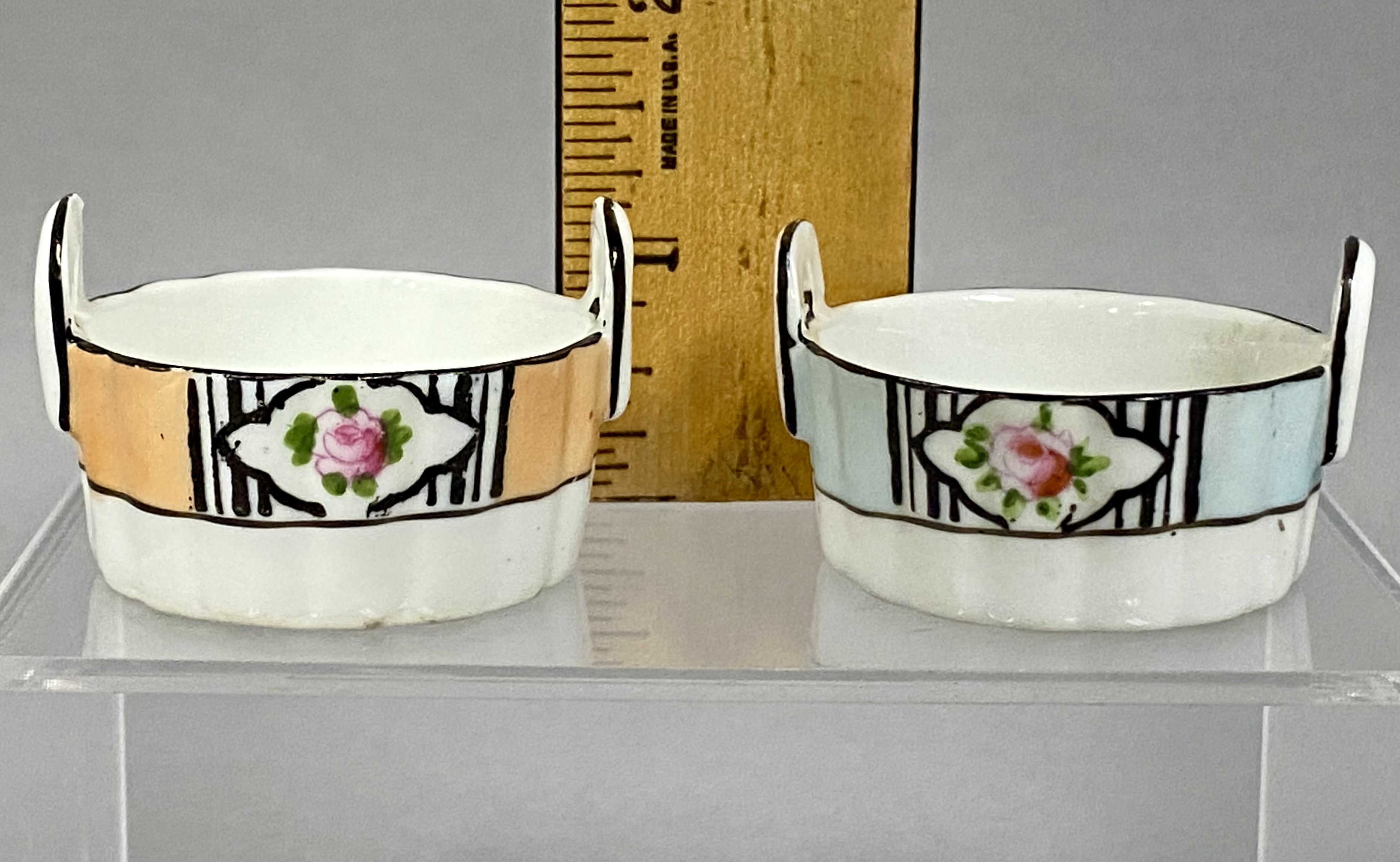 Six Nippon and Noritake Salt Cellars