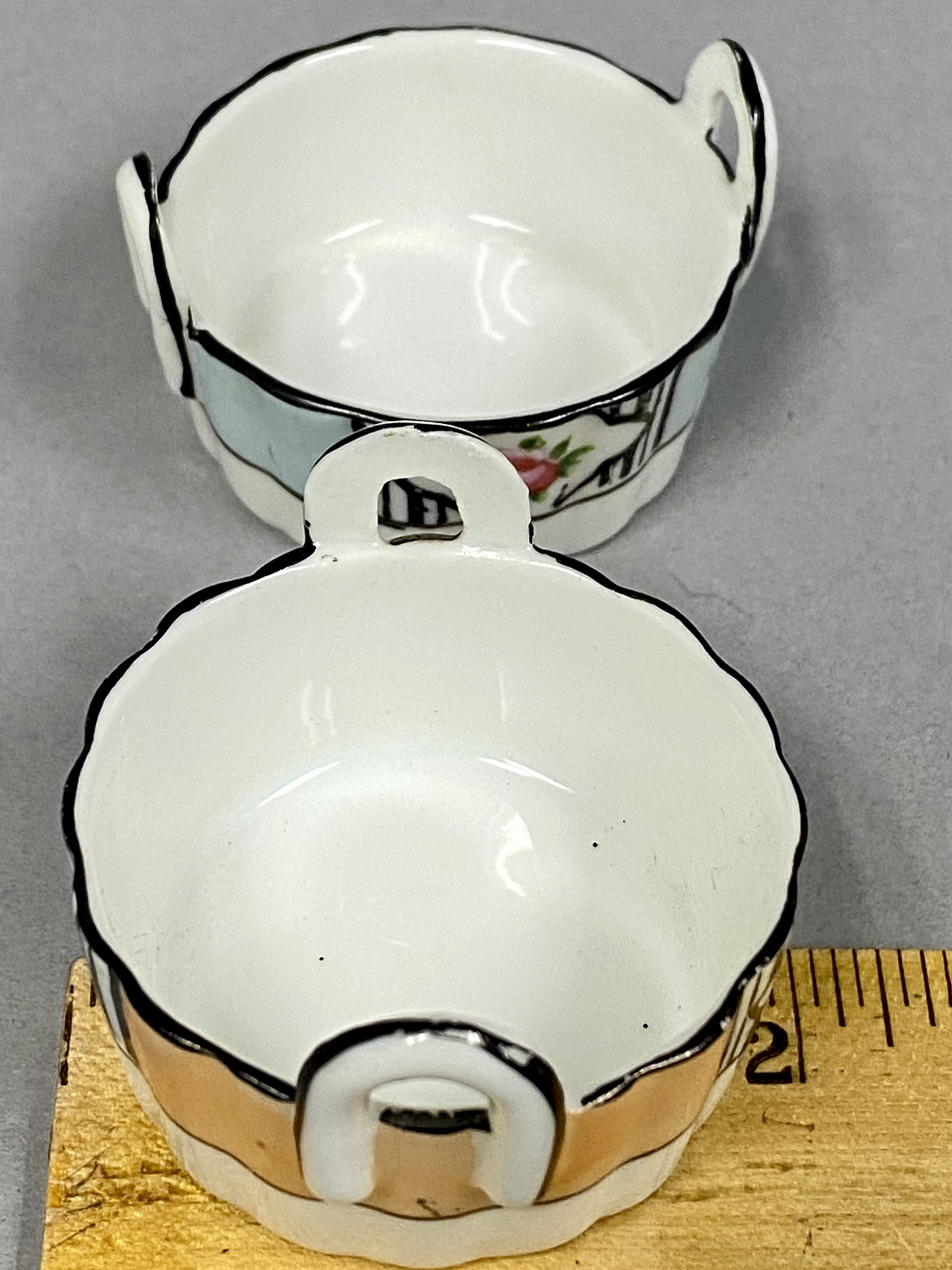 Six Nippon and Noritake Salt Cellars