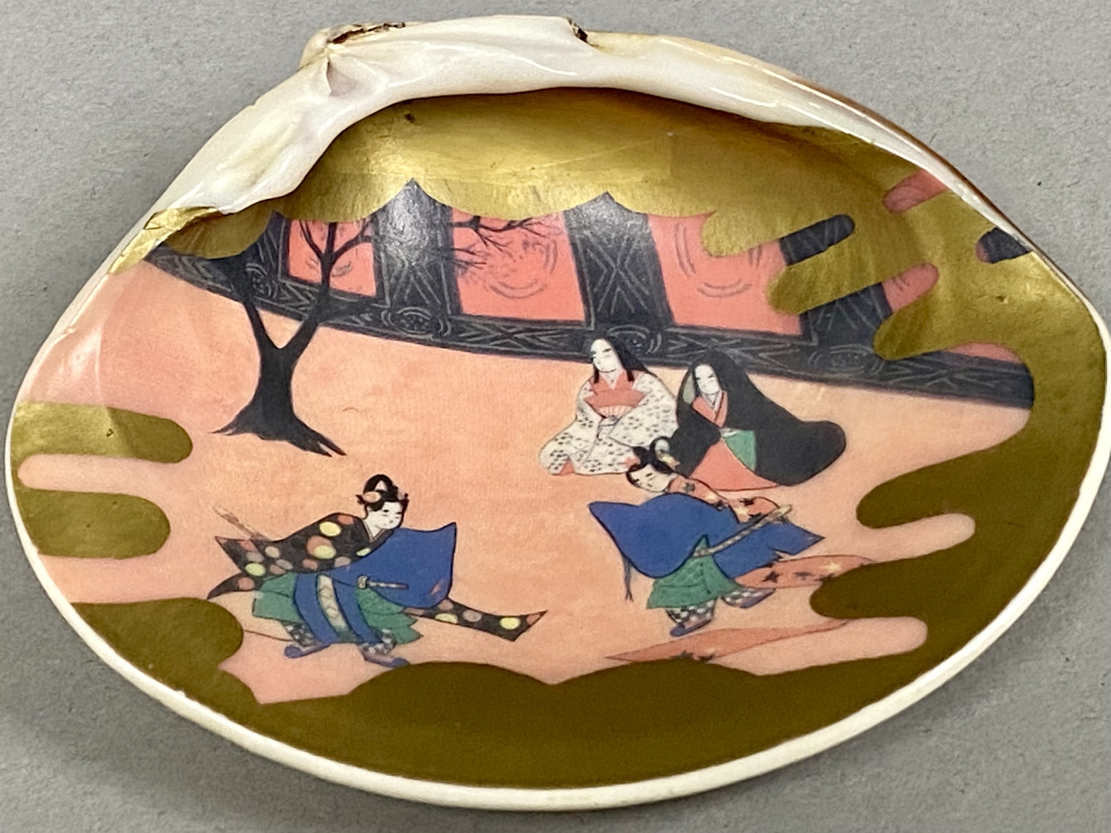Japanese Kai-Awase Shells and Porcelain Salts