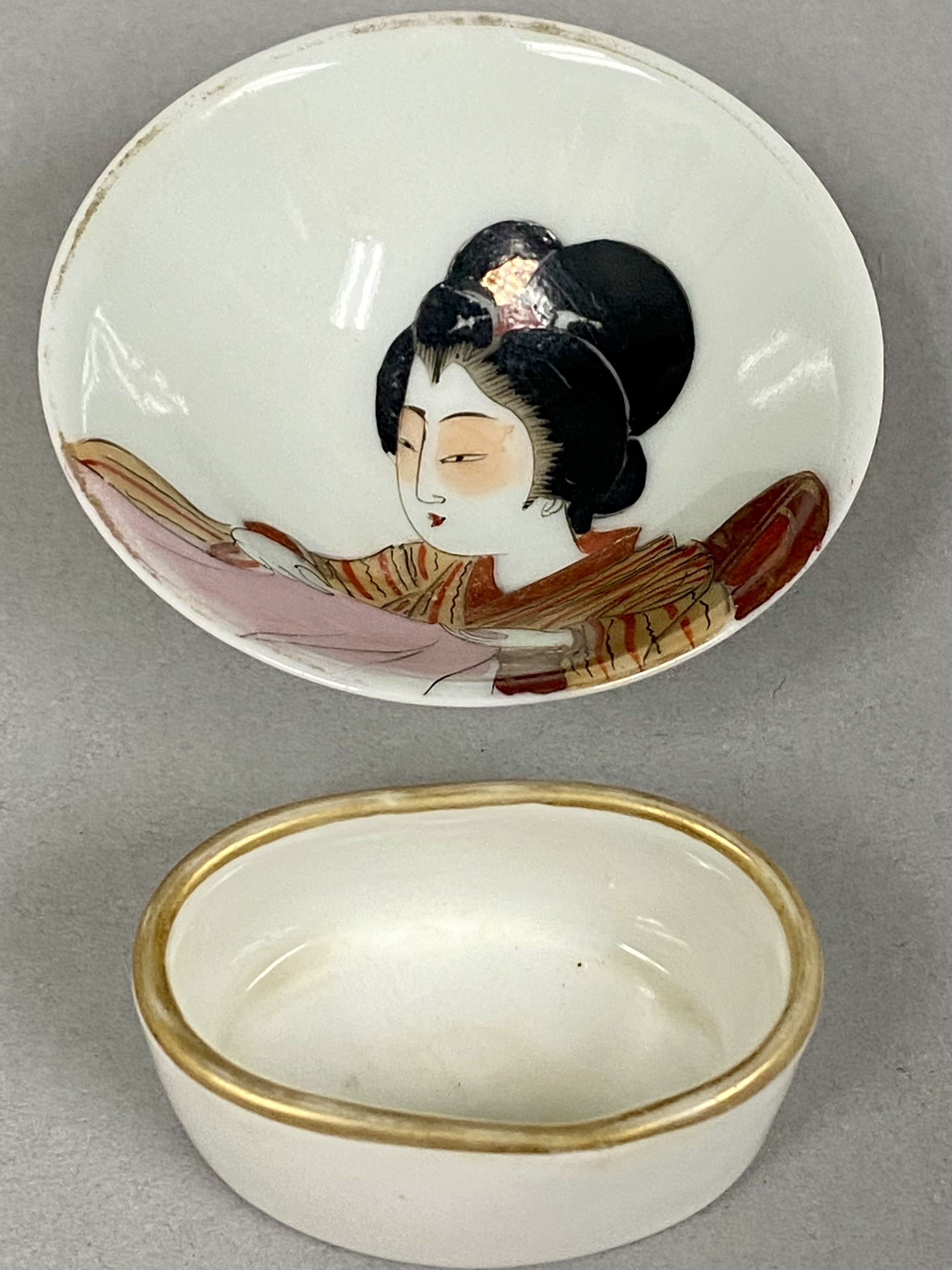 Japanese Kai-Awase Shells and Porcelain Salts