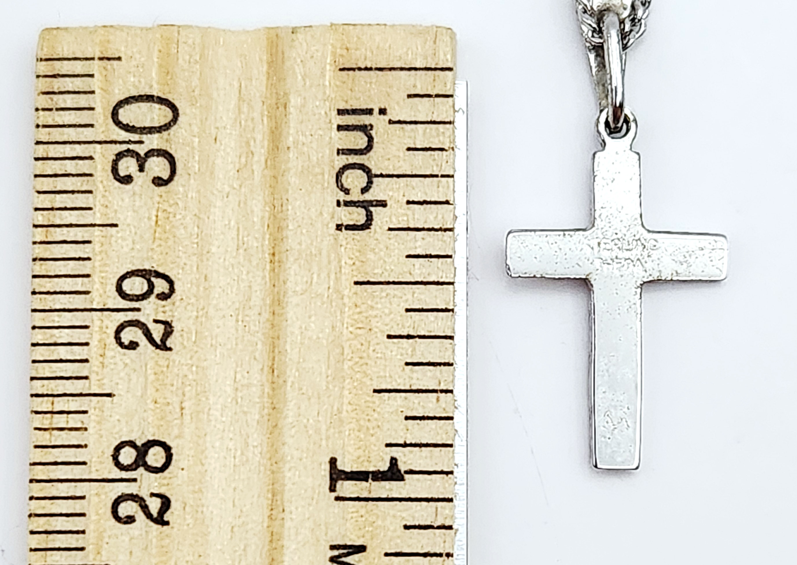 Theda Sterling Cross Necklace 3.8 Grams
