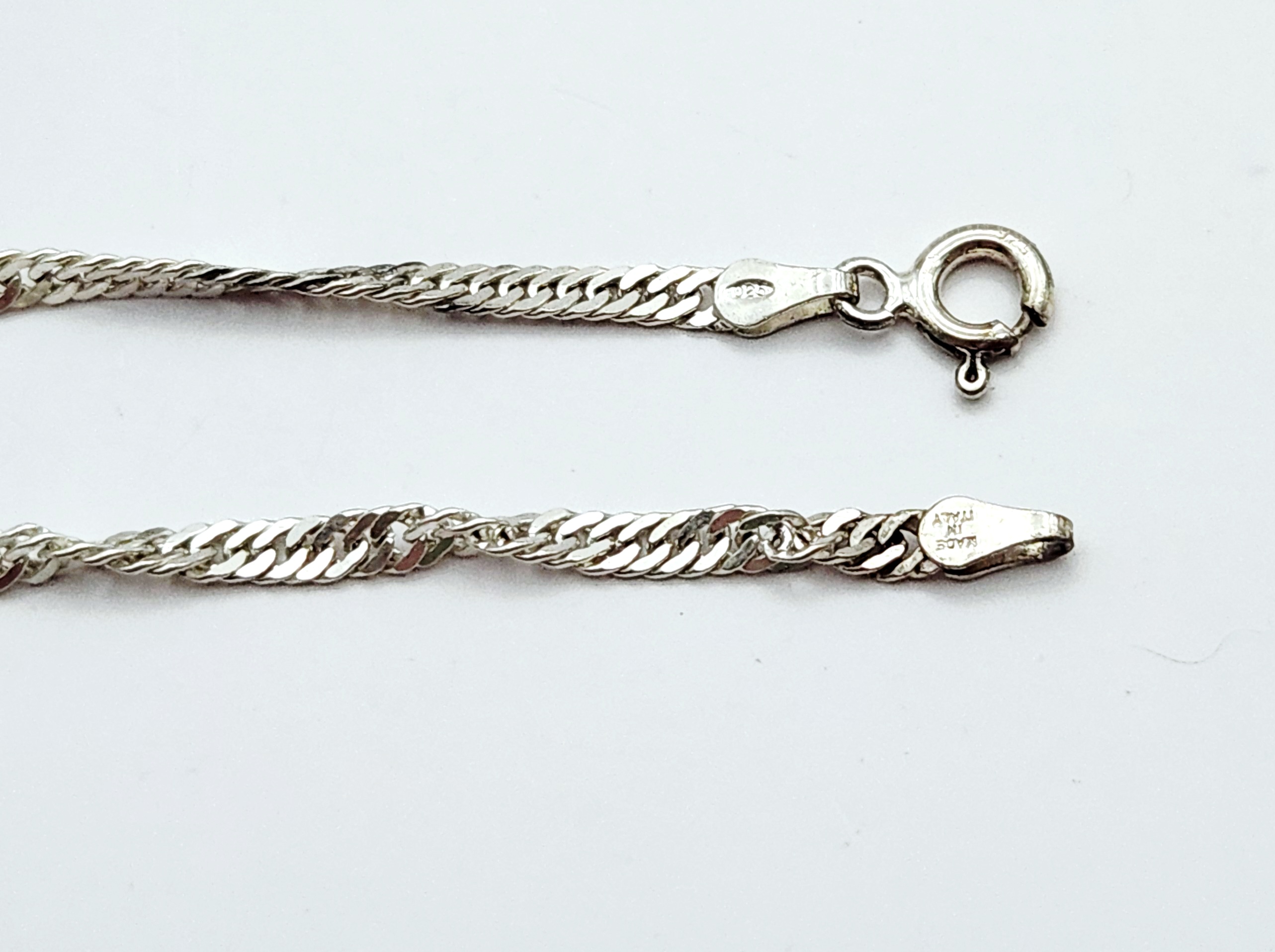 Sterling Pink Zircon Necklace 8.1 Grams