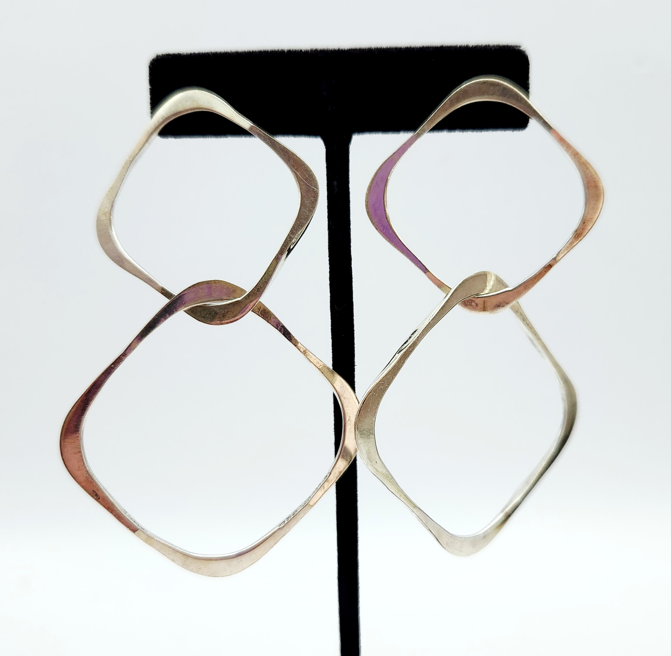 Sterling Modernist Earrings