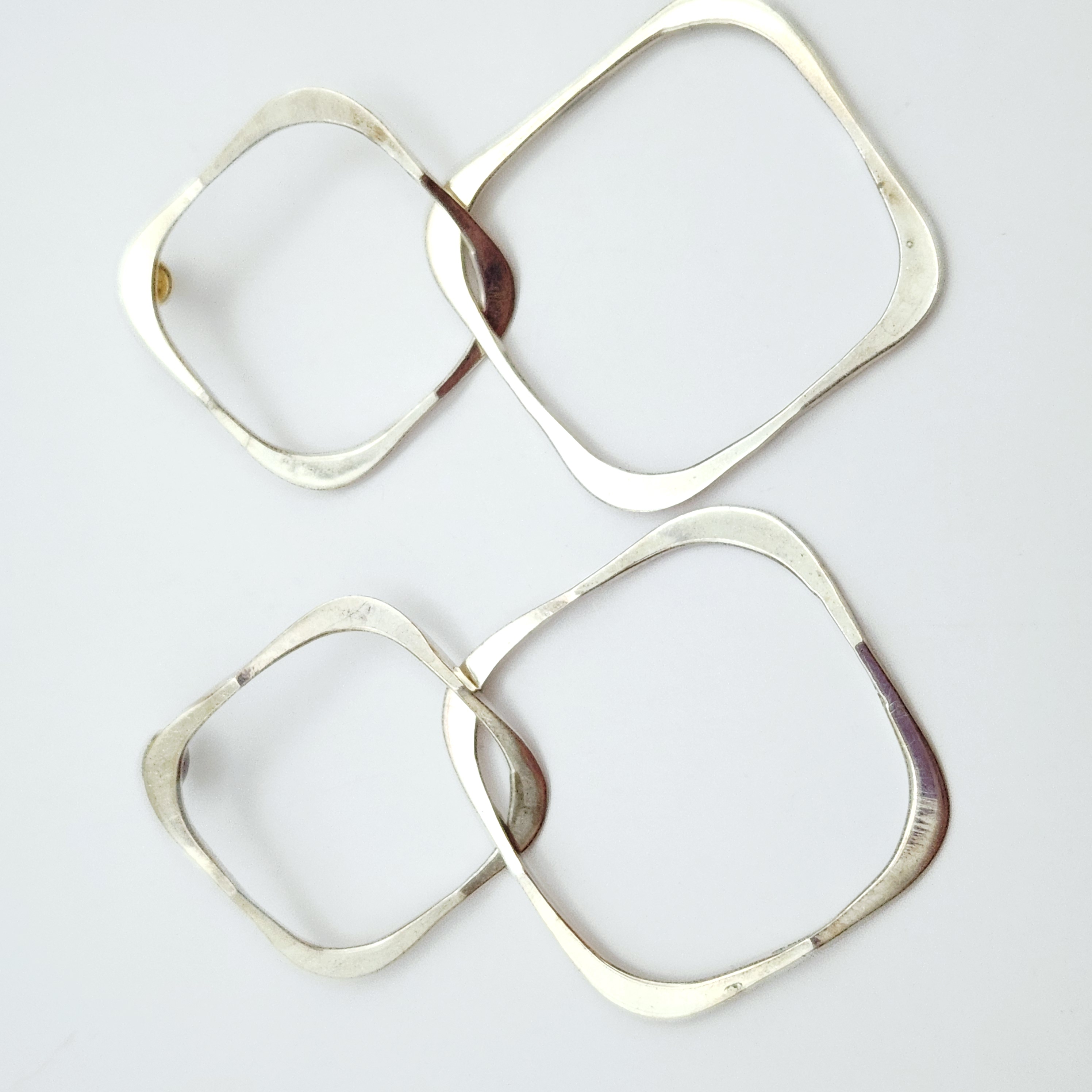 Sterling Modernist Earrings
