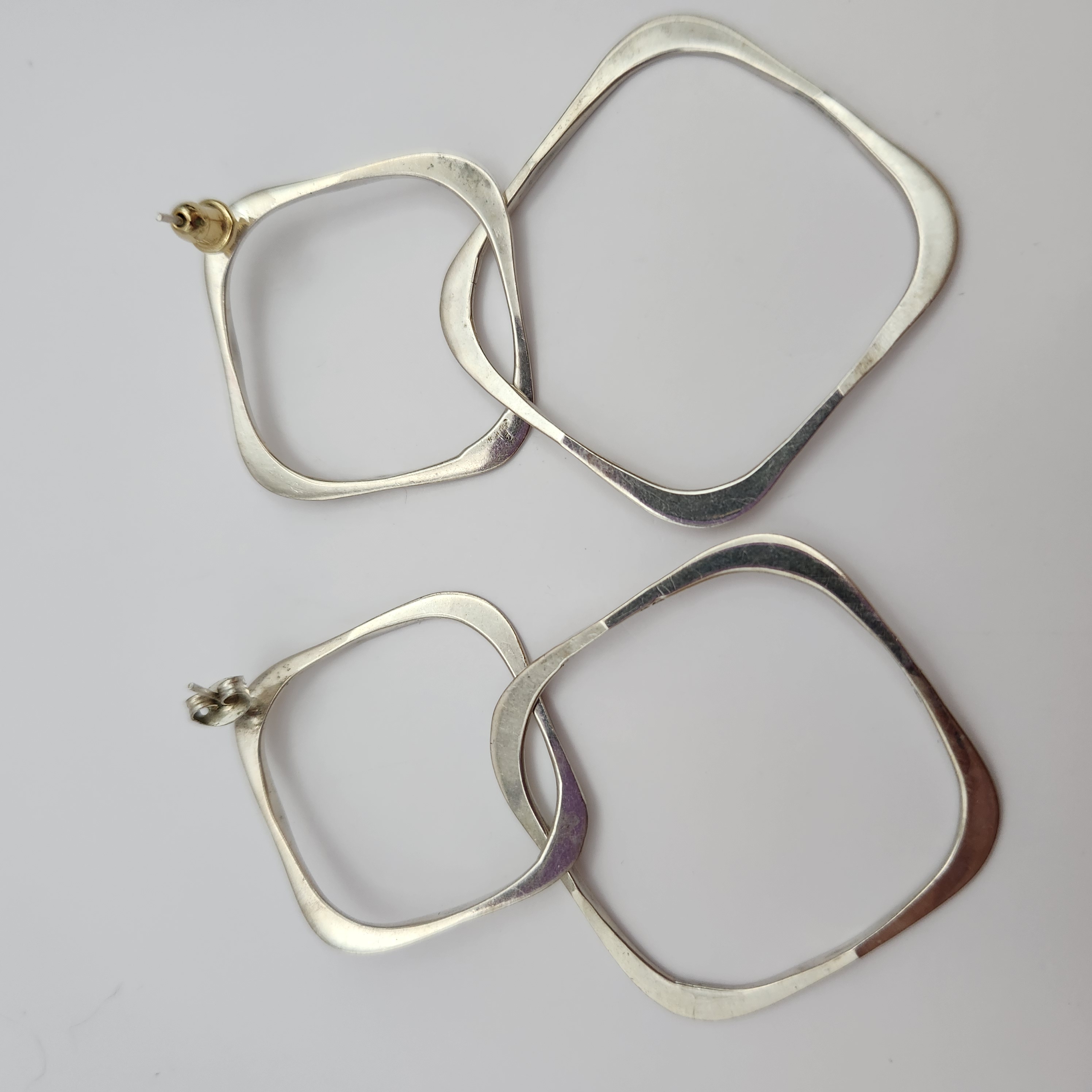 Sterling Modernist Earrings
