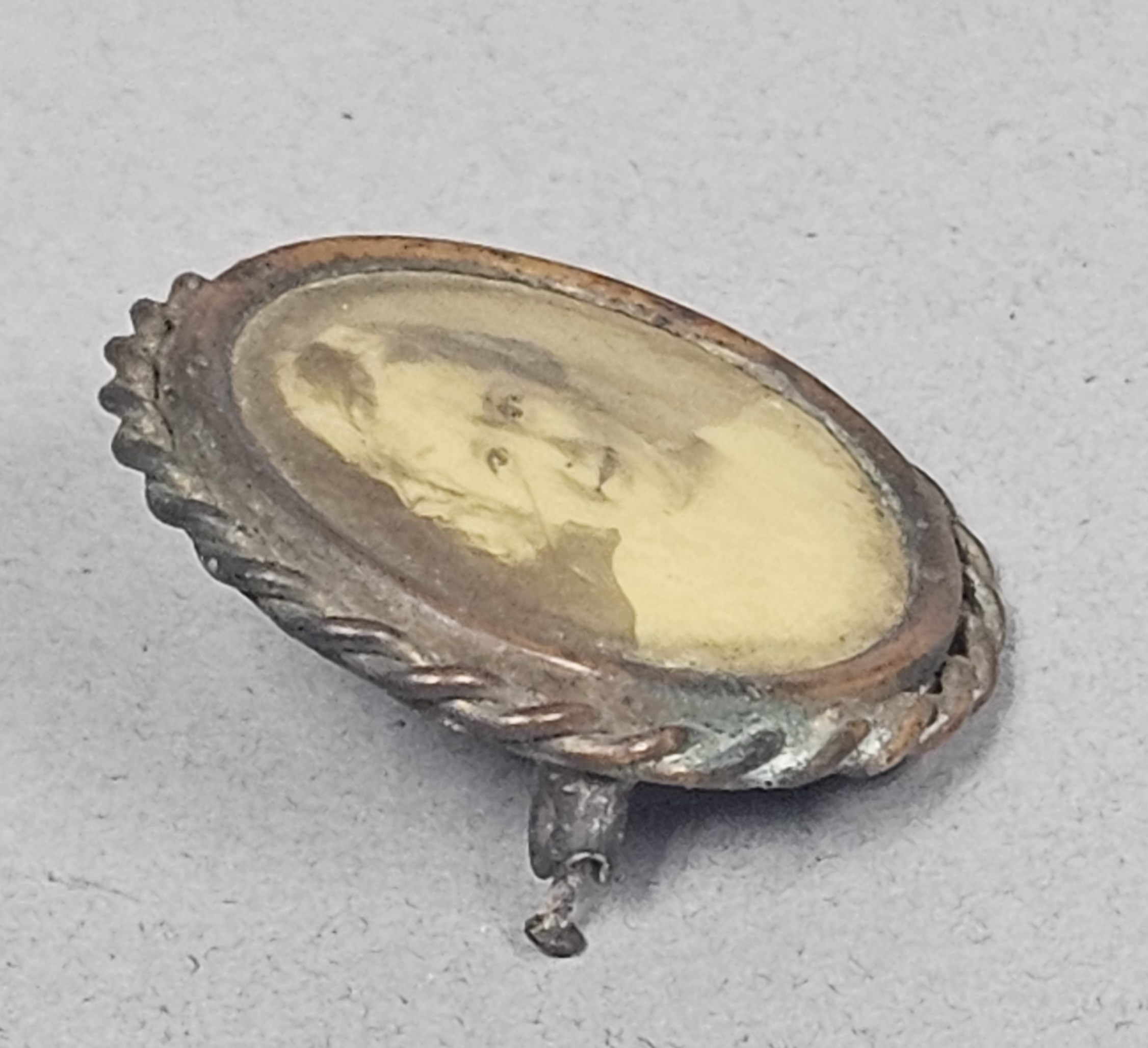 Antique Victorian Child Mourning Brooch