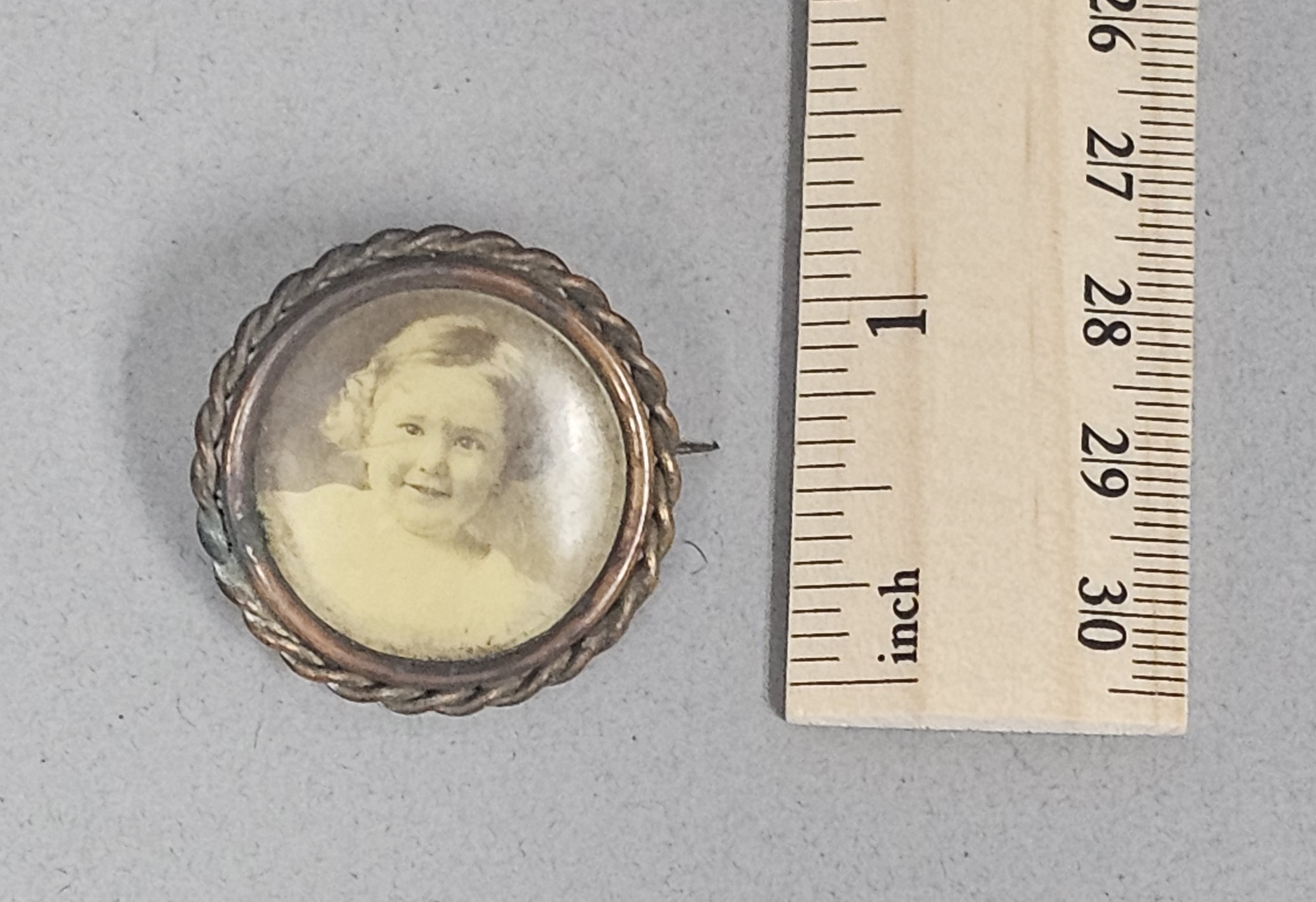 Antique Victorian Child Mourning Brooch